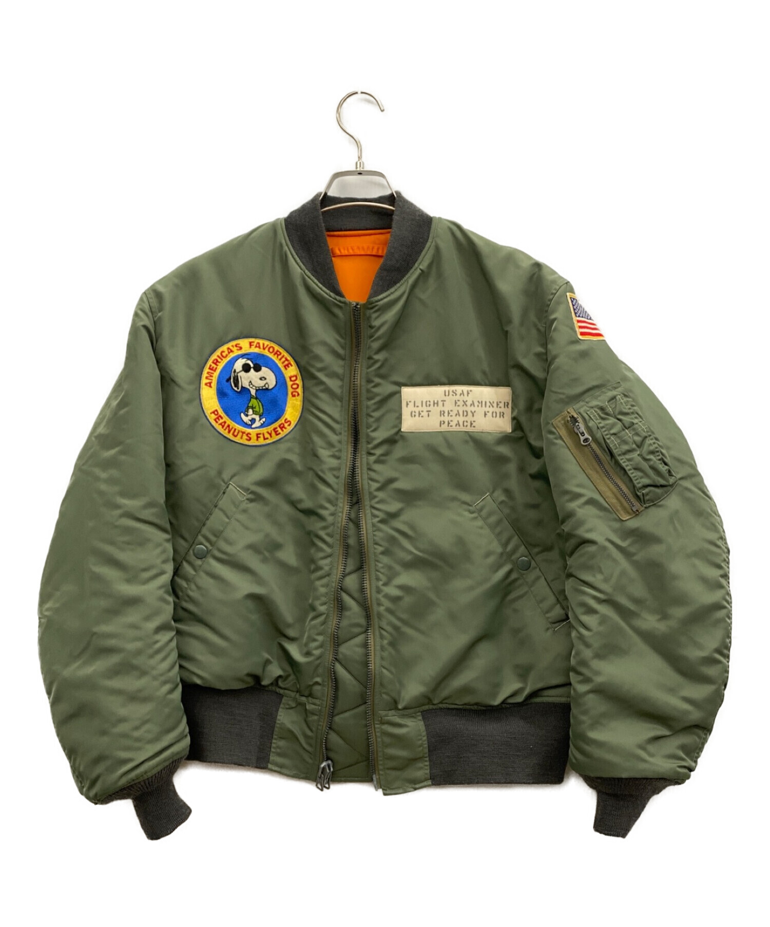 【PEANUTS × BUZZ RICKSON'S】MA-1 Size:L 中古・古着通販】BUZZ RICKSON'S (バズリクソンズ) PEANUTS