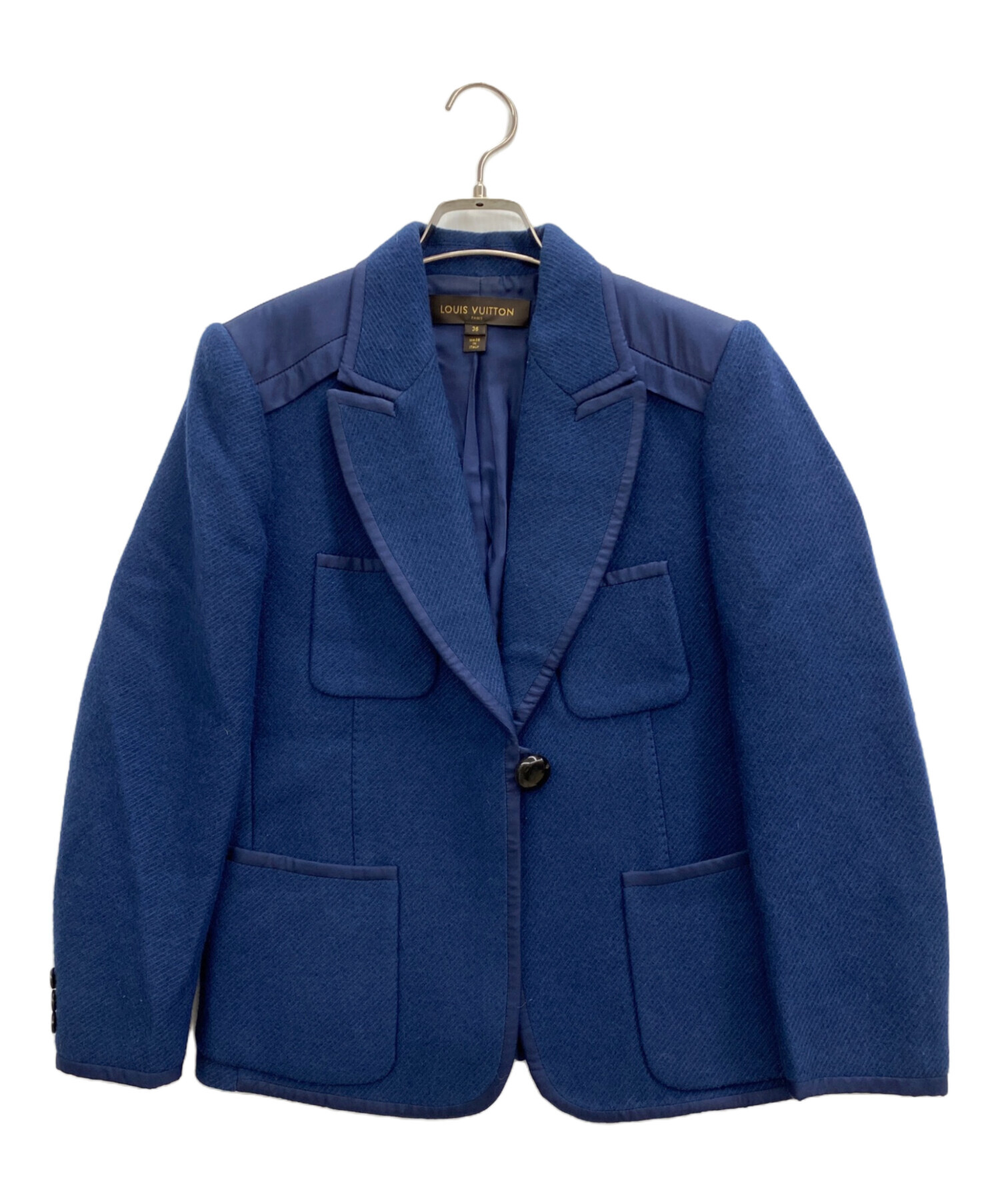 LOUIS VUITTON ルイヴィトン ジャケット コート36 ネイビー ルイ・ヴィトン ネイビー ジャケット 36サイズ 【公式通販】