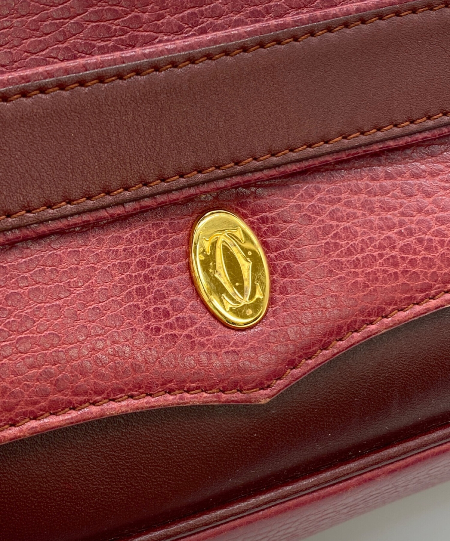 中古・古着通販】Cartier (カルティエ) クラッチバッグ レッド