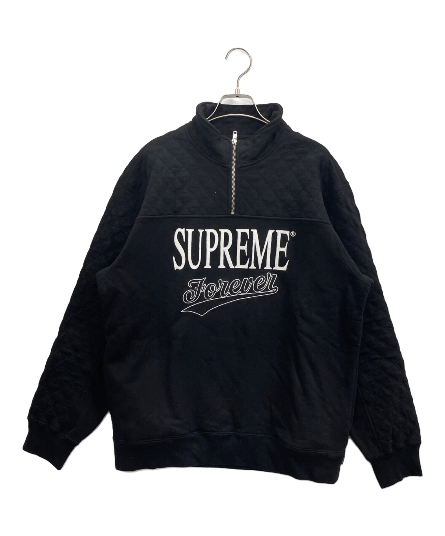 Supreme ブラック ハーフジップ 【公式通販】
