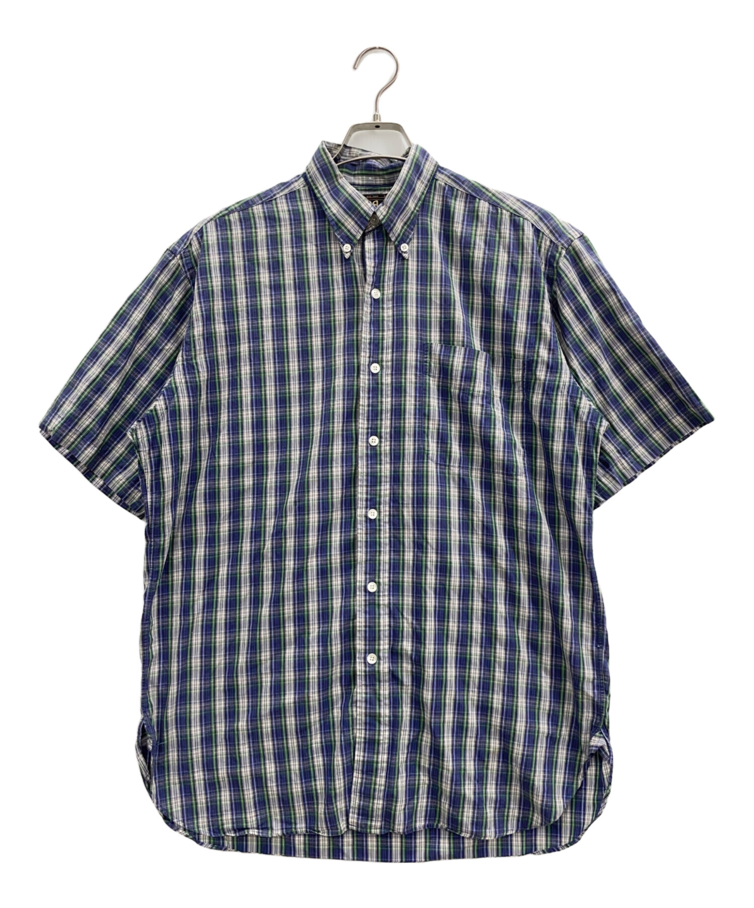 中古・古着通販】RRL (ダブルアールエル) 半袖シャツ ネイビー 