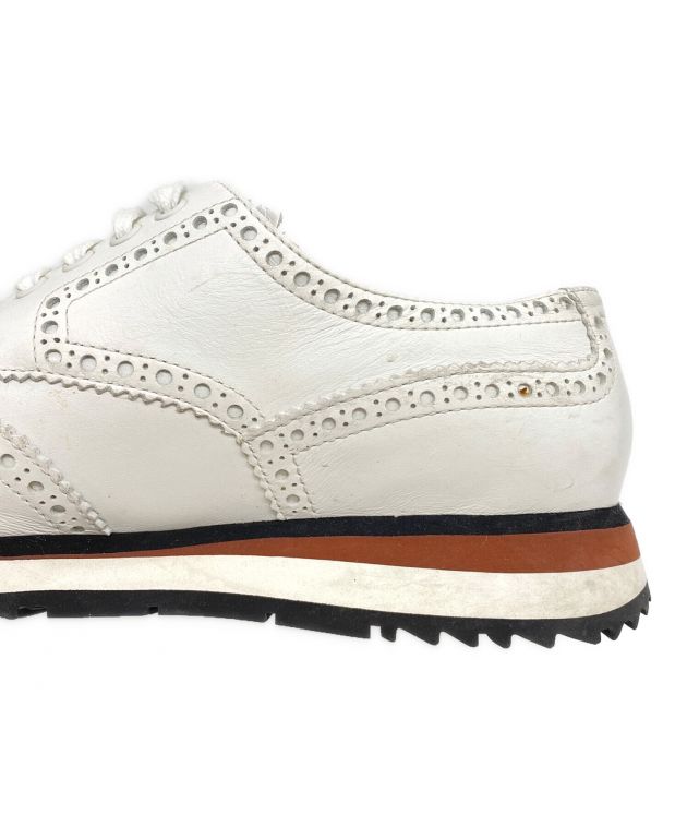 中古・古着通販】PRADA (プラダ) ウィングチップシューズ ホワイト