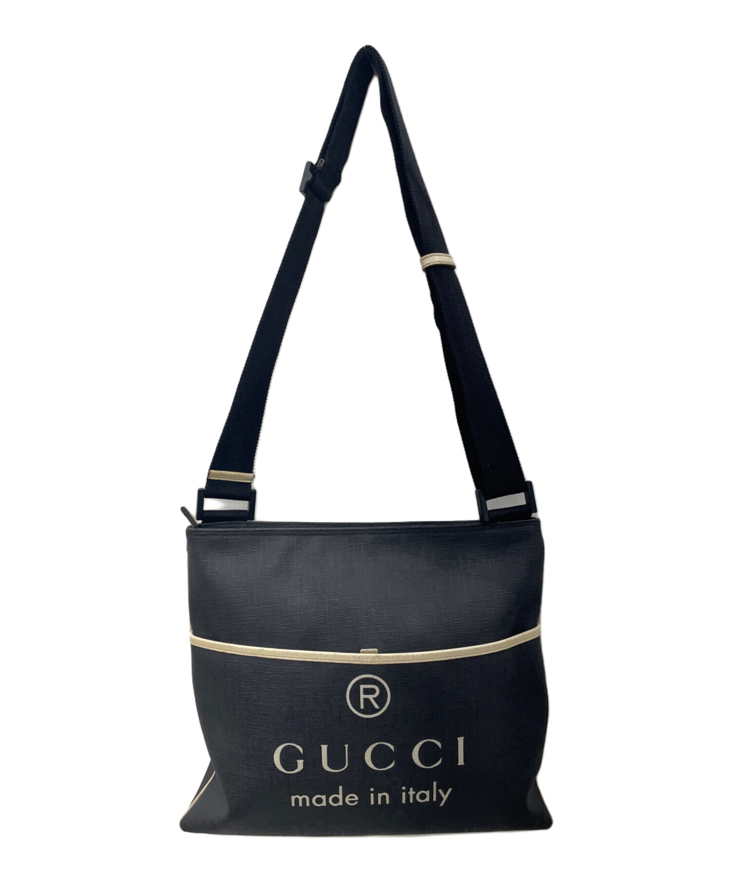 ショッピング大セール 黒のショルダーバッグ GUCCI made in italy 