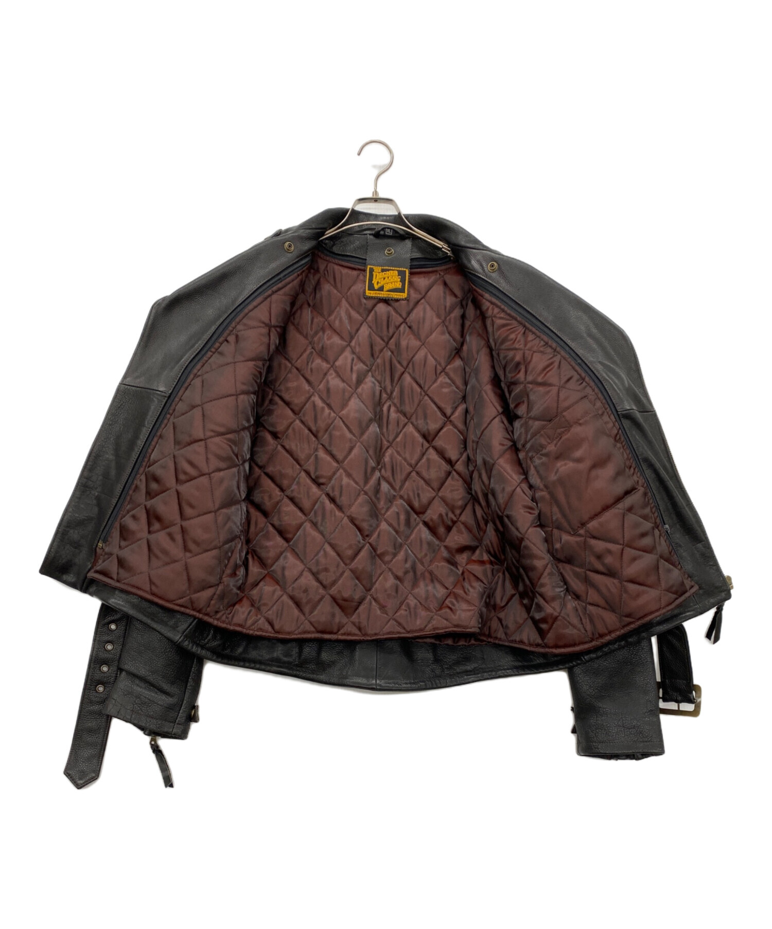 本革レザーライダースジャケット ダークブラウン／DEGNER CLASSIC 中古・古着通販】DEGNER (デグナー) レザーライダースジャケット