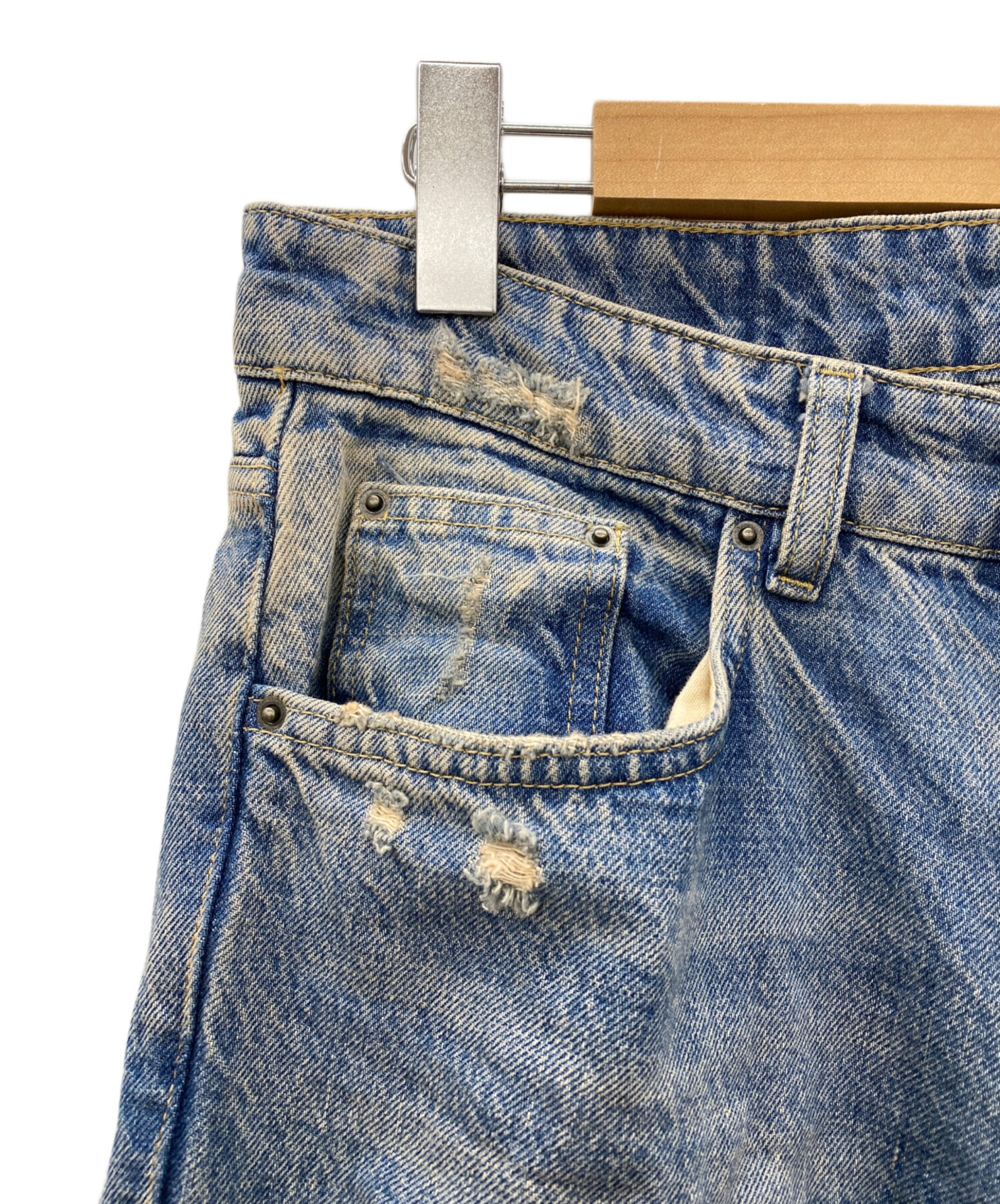 中古・古着通販】Ksubi (スビ) デニムパンツ（ヘリテージ リペア