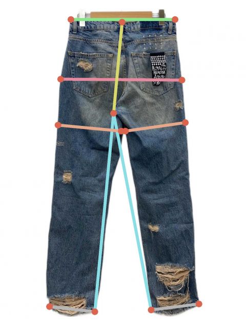 中古・古着通販】Ksubi (スビ) デニムパンツ（ヘリテージ リペア