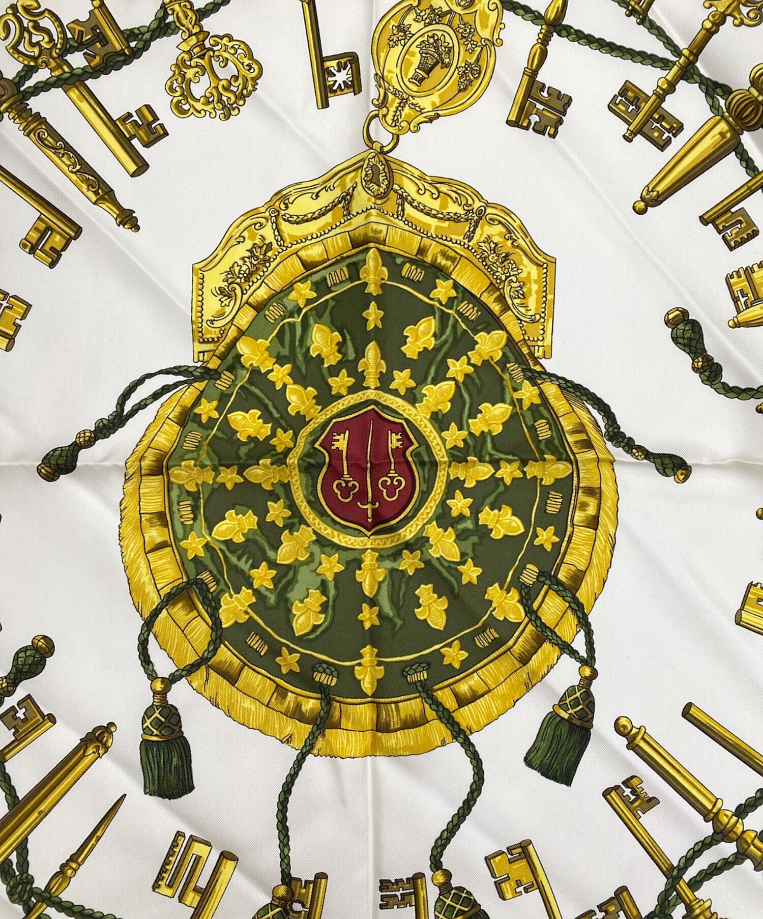 中古・古着通販】HERMES (エルメス) シルクスカーフ ワインレッド 