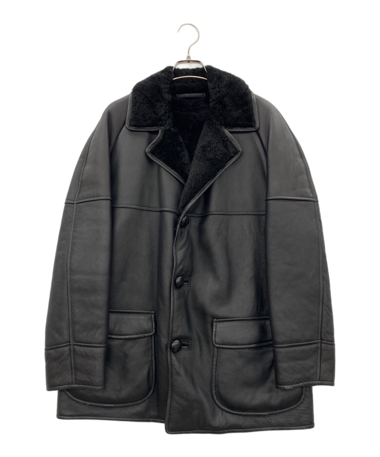 Douglas SHEARLING シアリングレザーコート ビンテージ、古着 Superb Vintage 80s Sheepskin Coat for Men/unisex From the Mac