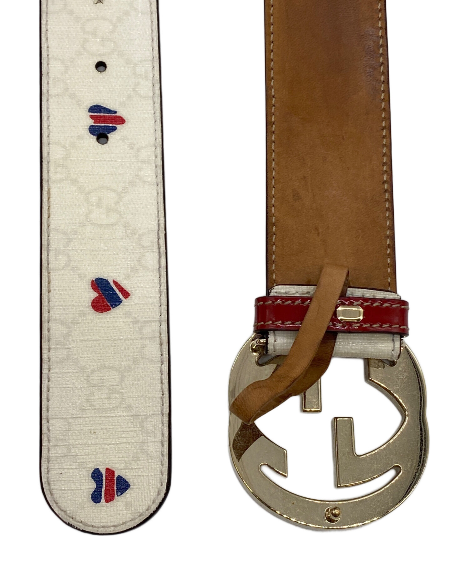 中古・古着通販】GUCCI (グッチ) ベルト アイボリー｜ブランド・古着