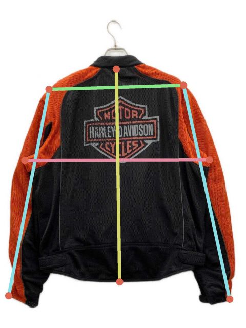 ハーレーダビッドソン フード付きミッドレイヤーメッシュジャケット未