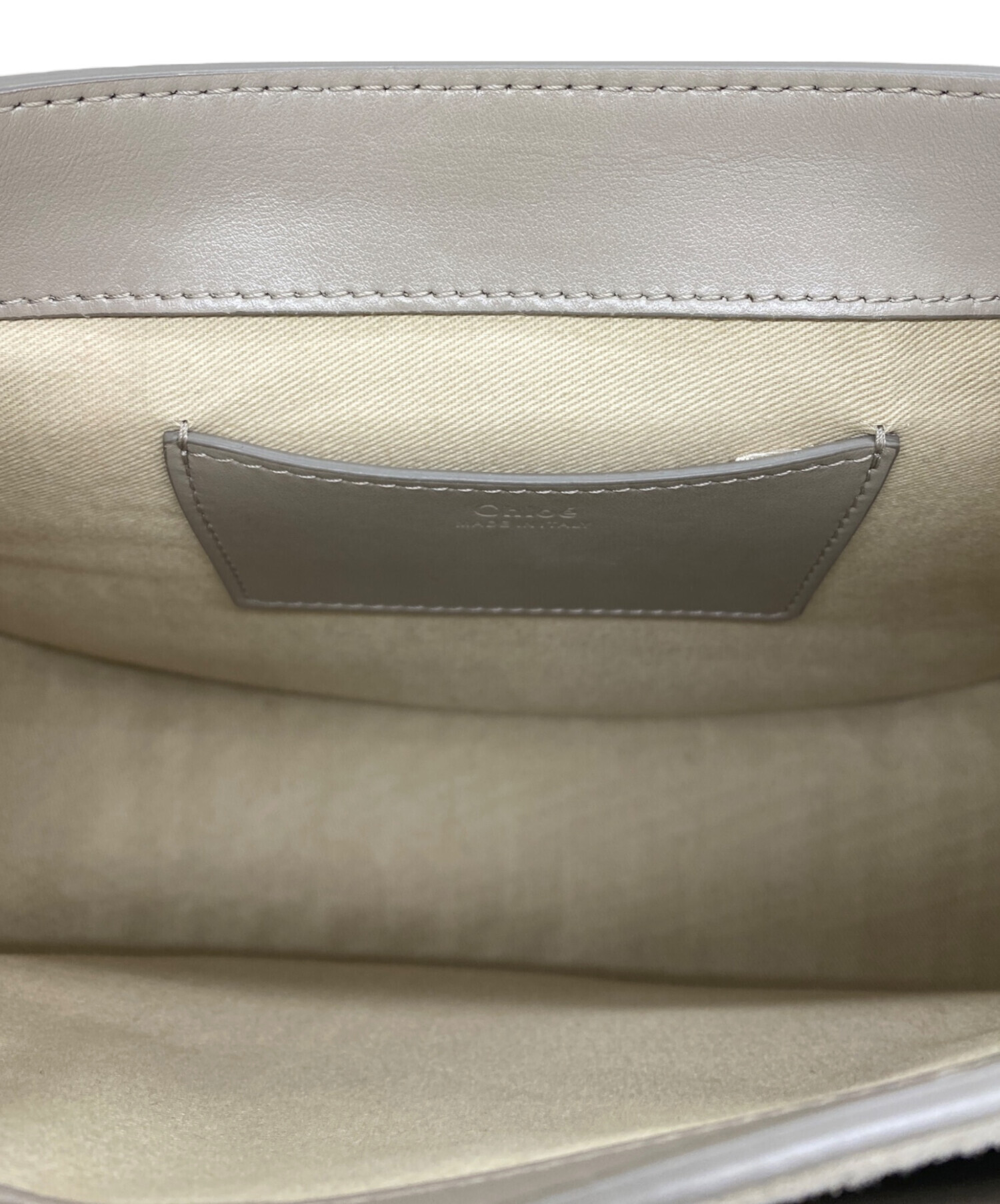 中古・古着通販】Chloe (クロエ) シャイニー＆スエードレザー製Tess