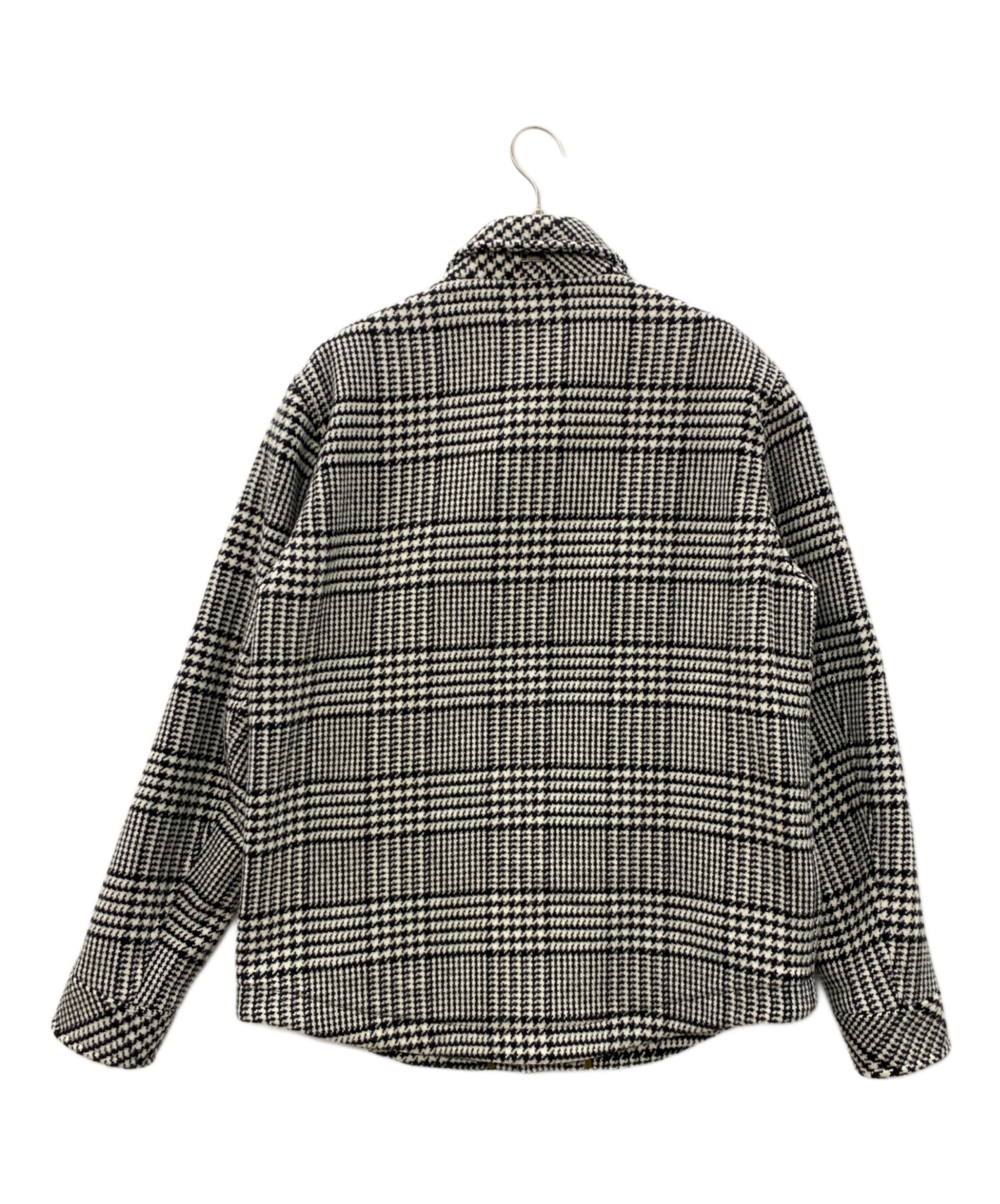 HERNO グレンチェックウール CPO シャツジャケット LEON 干場 中古・古着通販】HERNO (ヘルノ) グレンチェックウールシャツ