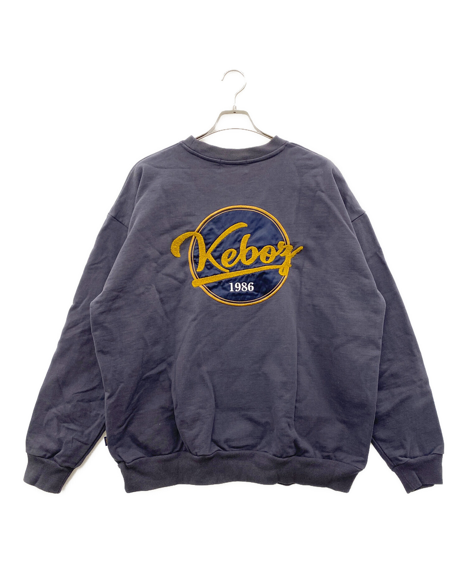 中古・古着通販】KEBOZ (ケボズ) ワイドスウェット ネイビー サイズ:L 