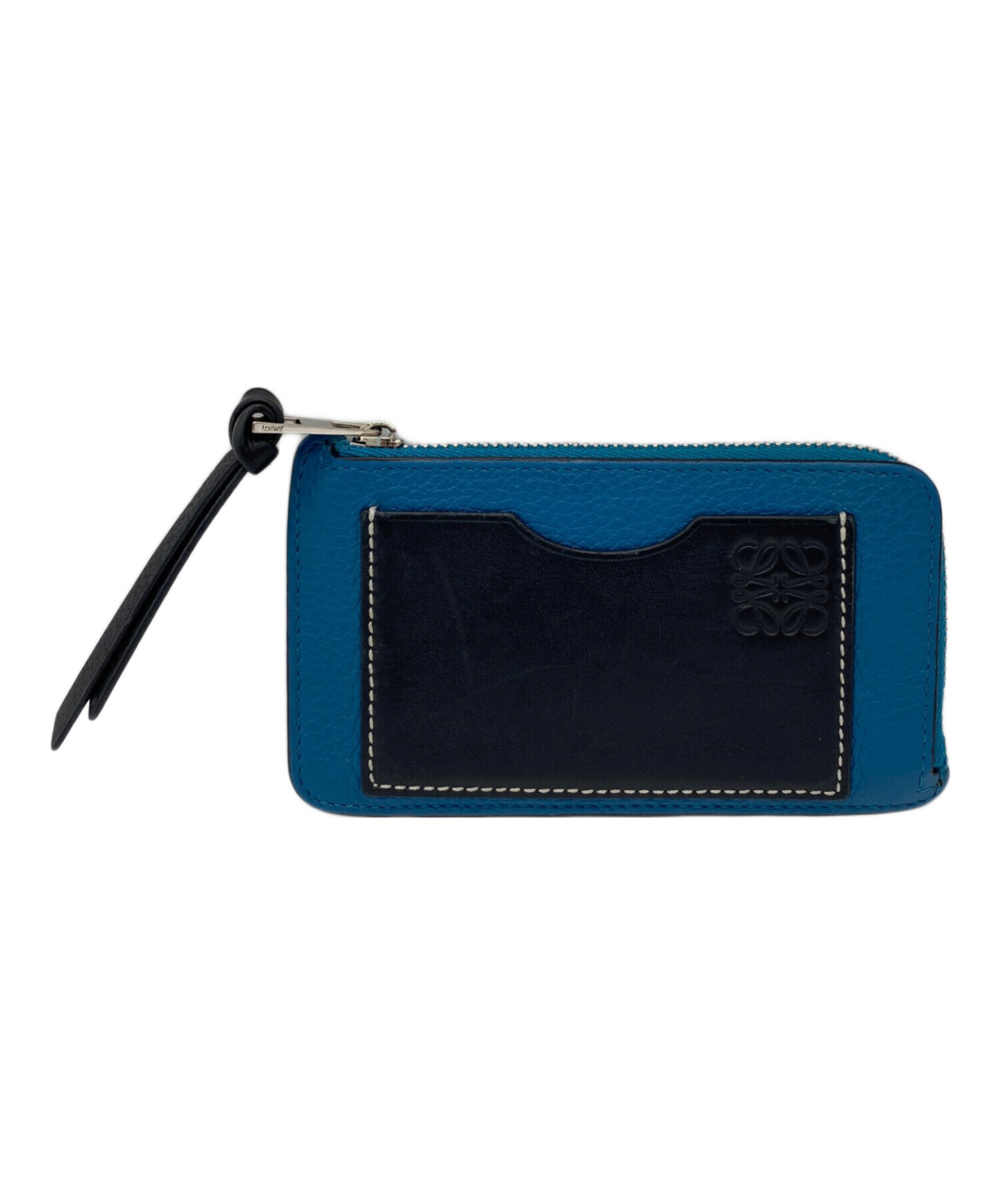 中古・古着通販】LOEWE (ロエベ) コインカードホルダー ブルー 