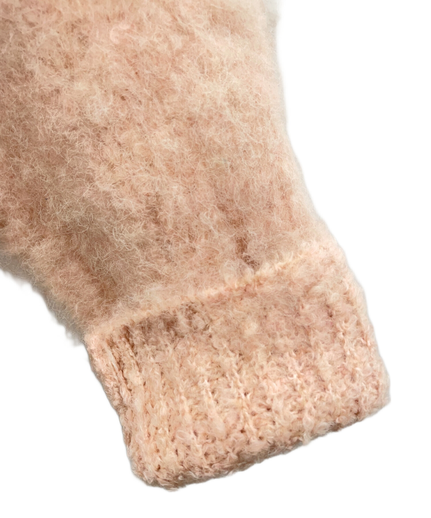 ウィムガゼット　ミックスヤーンクルーネックニットプルオーバー　ニット　ピンク Whim Gazette(ウィム ガゼット)の【WEB限定カラー有り】ミックスヤーン