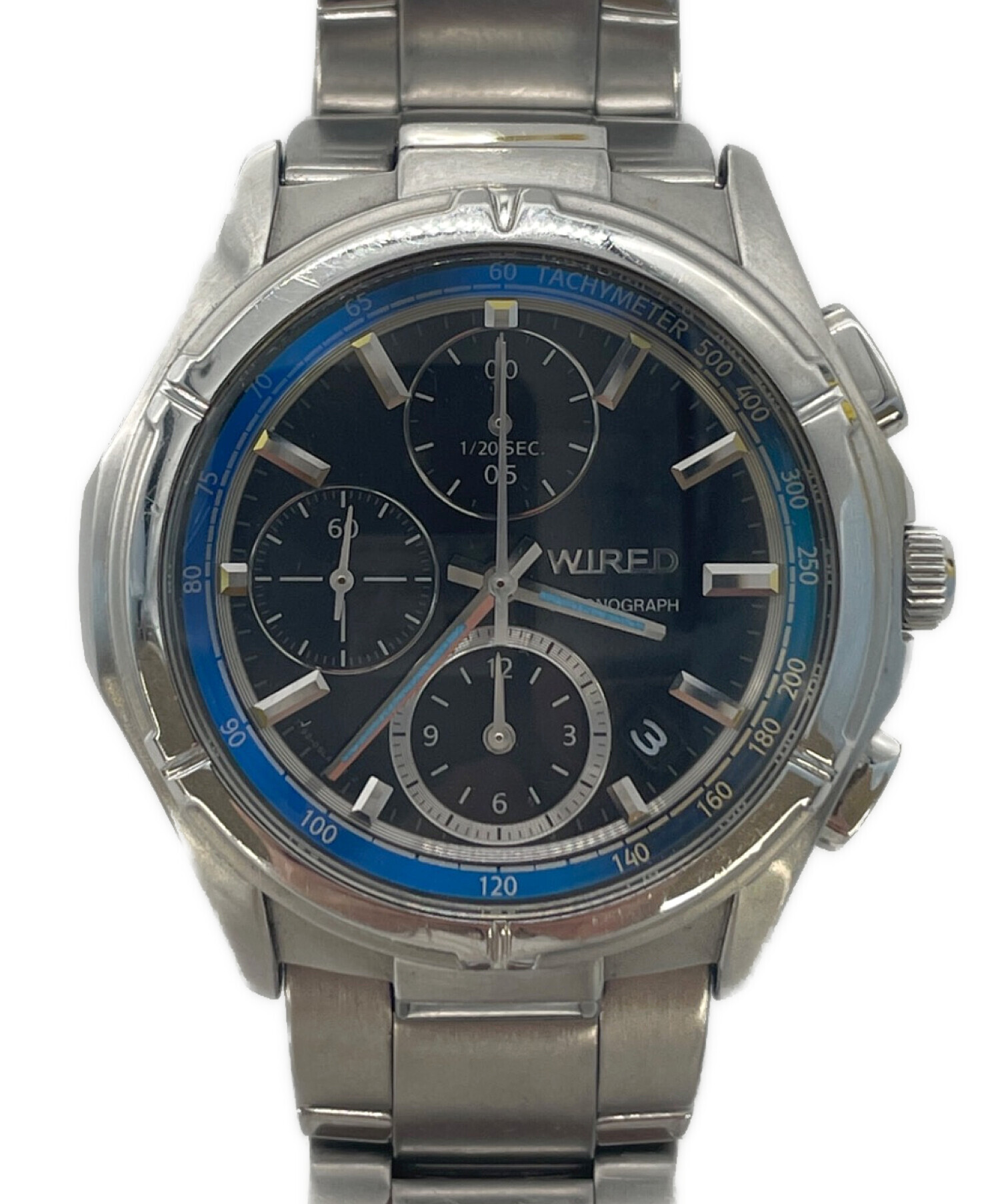 中古・古着通販】WIRED (ワイアード) 腕時計 ブルー×ブラック