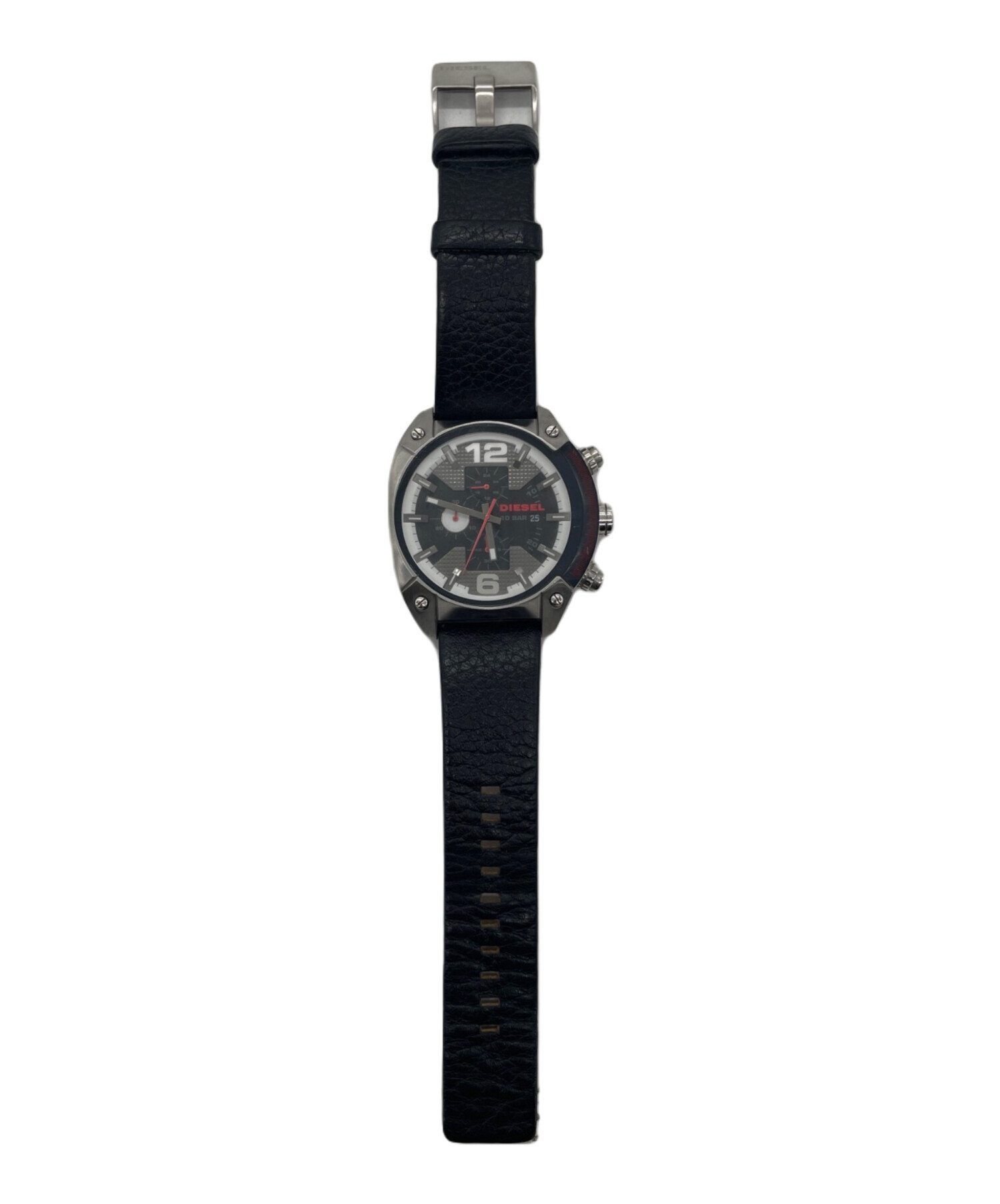 中古・古着通販】DIESEL (ディーゼル) 腕時計 ブラック×ホワイト 