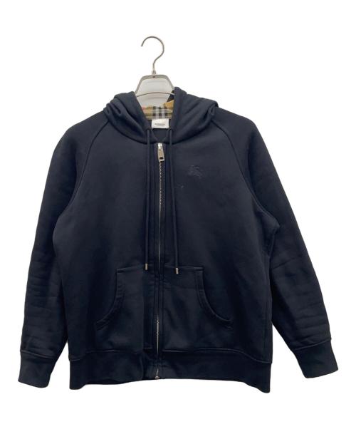 BURBERRY ブラック パーカー （美品） BURBERRY バーバリー メンズ パーカー ボア 黒 もこもこ ブランド エン