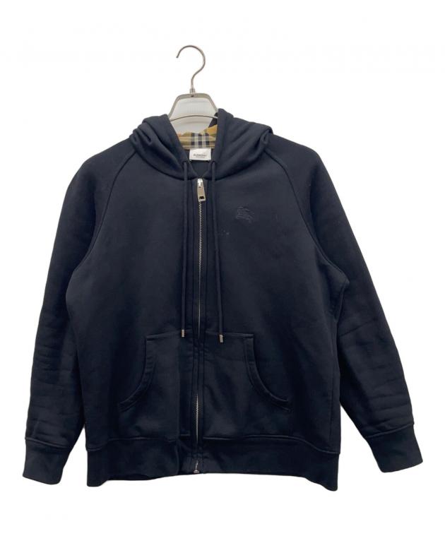 中古・古着通販】BURBERRY (バーバリー) ジップパーカー ブラック