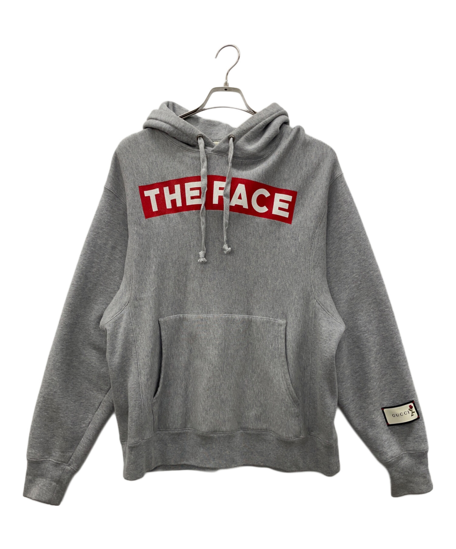 中古・古着通販】GUCCI (グッチ) プルオーバーパーカー グレー サイズ 