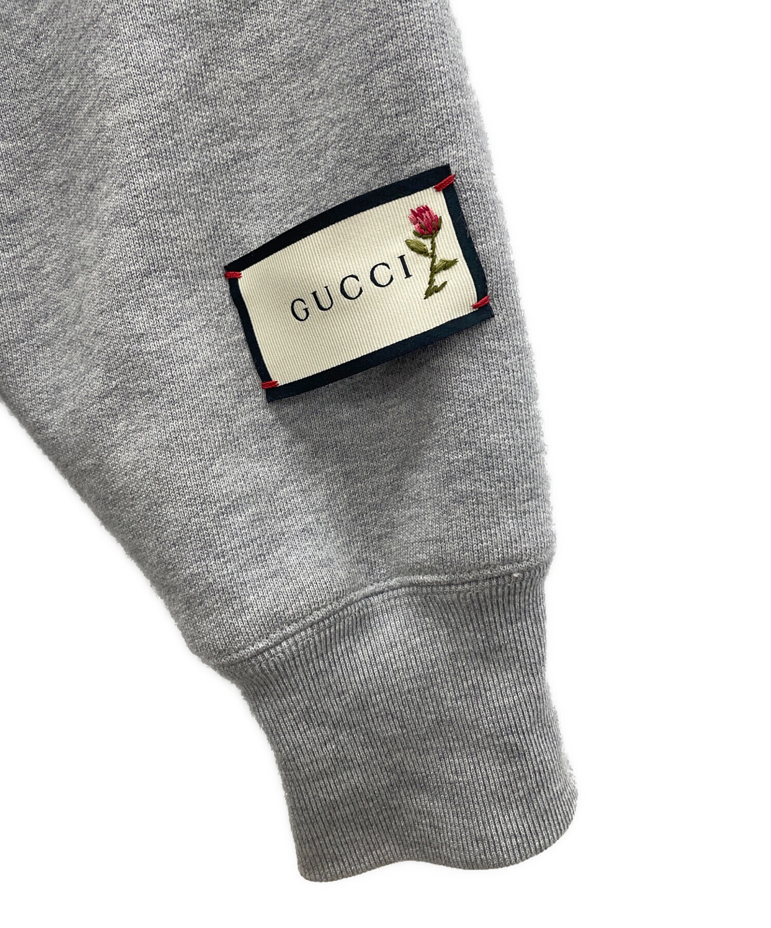 中古・古着通販】GUCCI (グッチ) プルオーバーパーカー グレー サイズ 