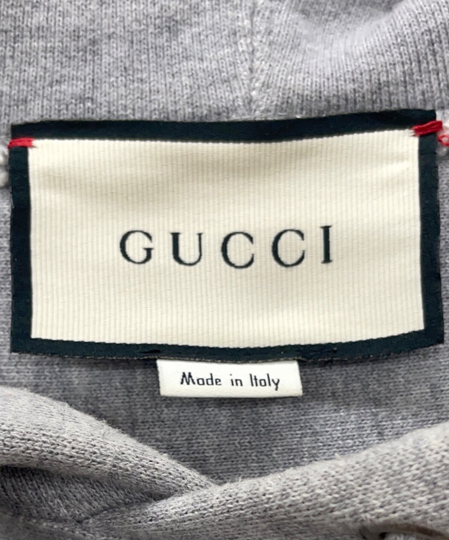 中古・古着通販】GUCCI (グッチ) プルオーバーパーカー グレー サイズ 
