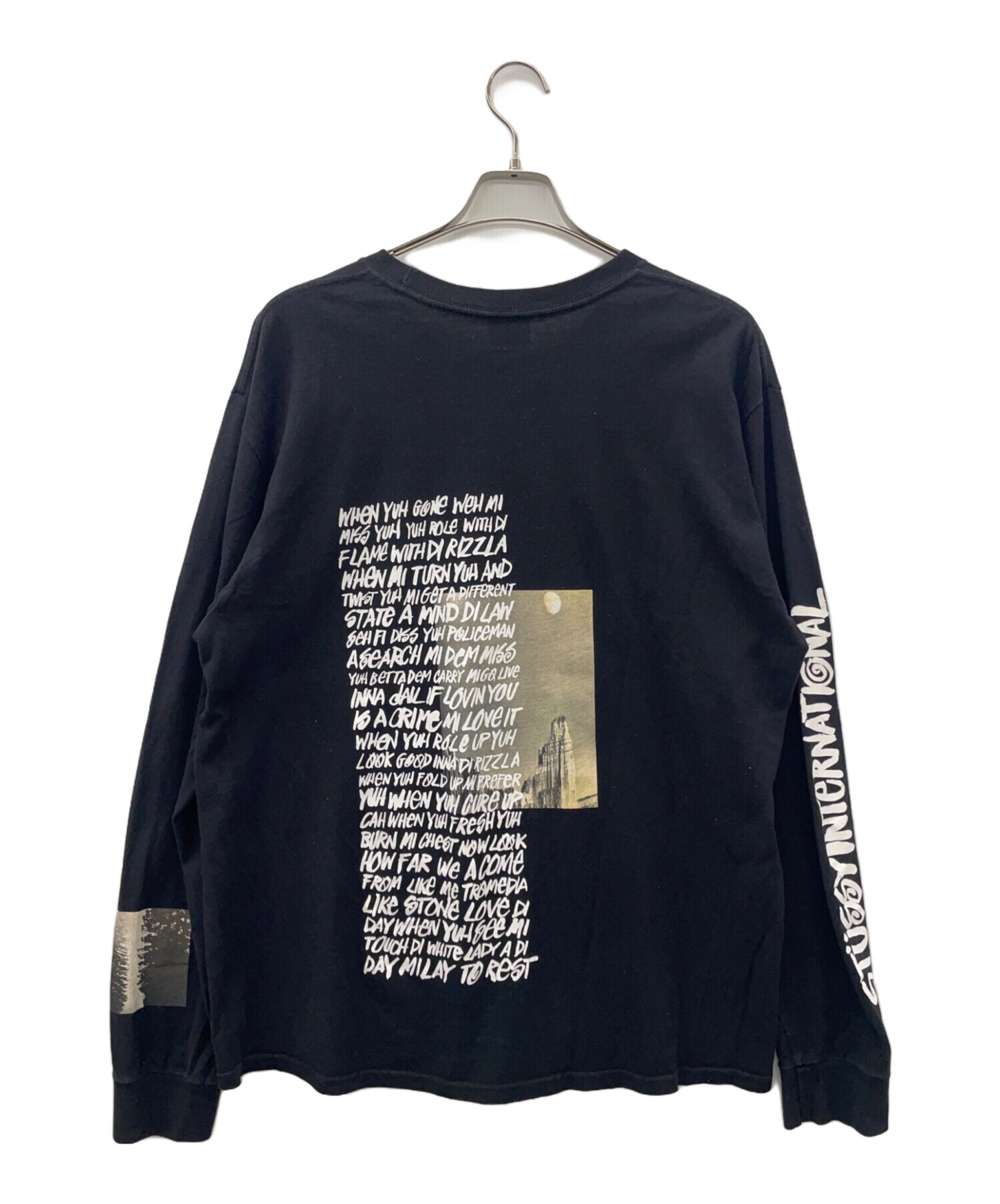 中古・古着通販】stussy (ステューシー) 長袖カットソー ブラック 