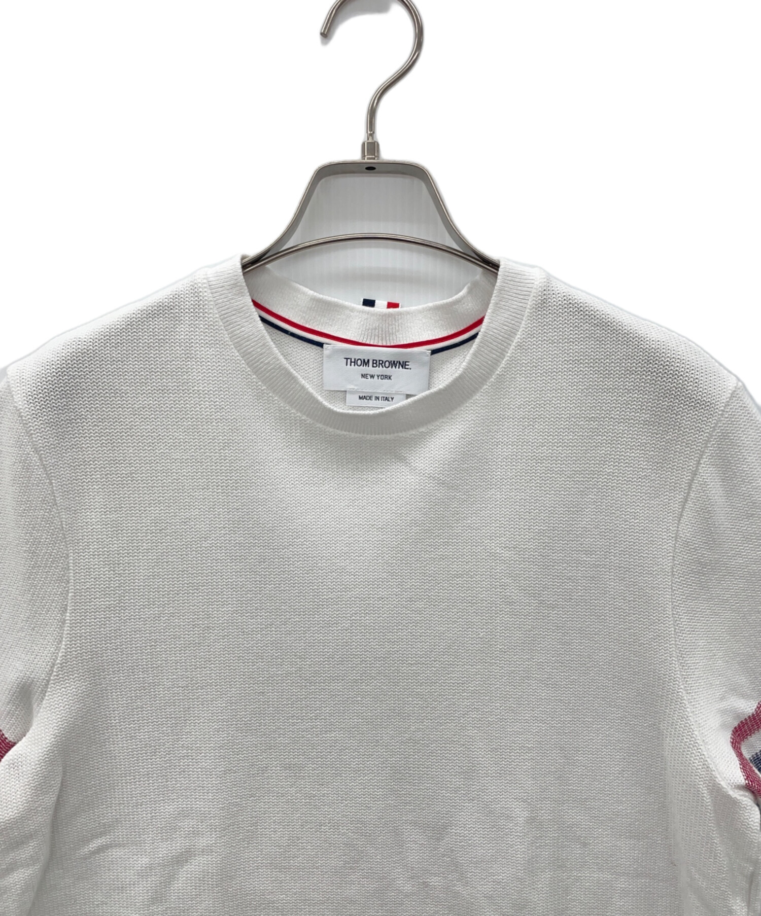 中古・古着通販】Thom Browne (トムブラウン) 半袖カットソー ホワイト 