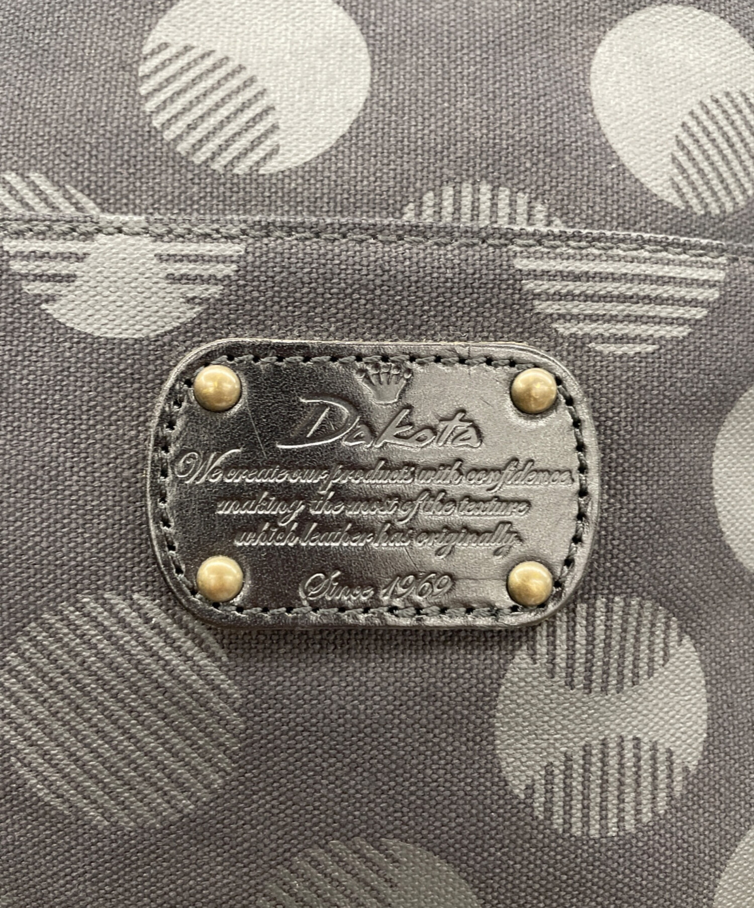 中古・古着通販】DAKOTA (ダコタ) キャンバスリュック ブラック