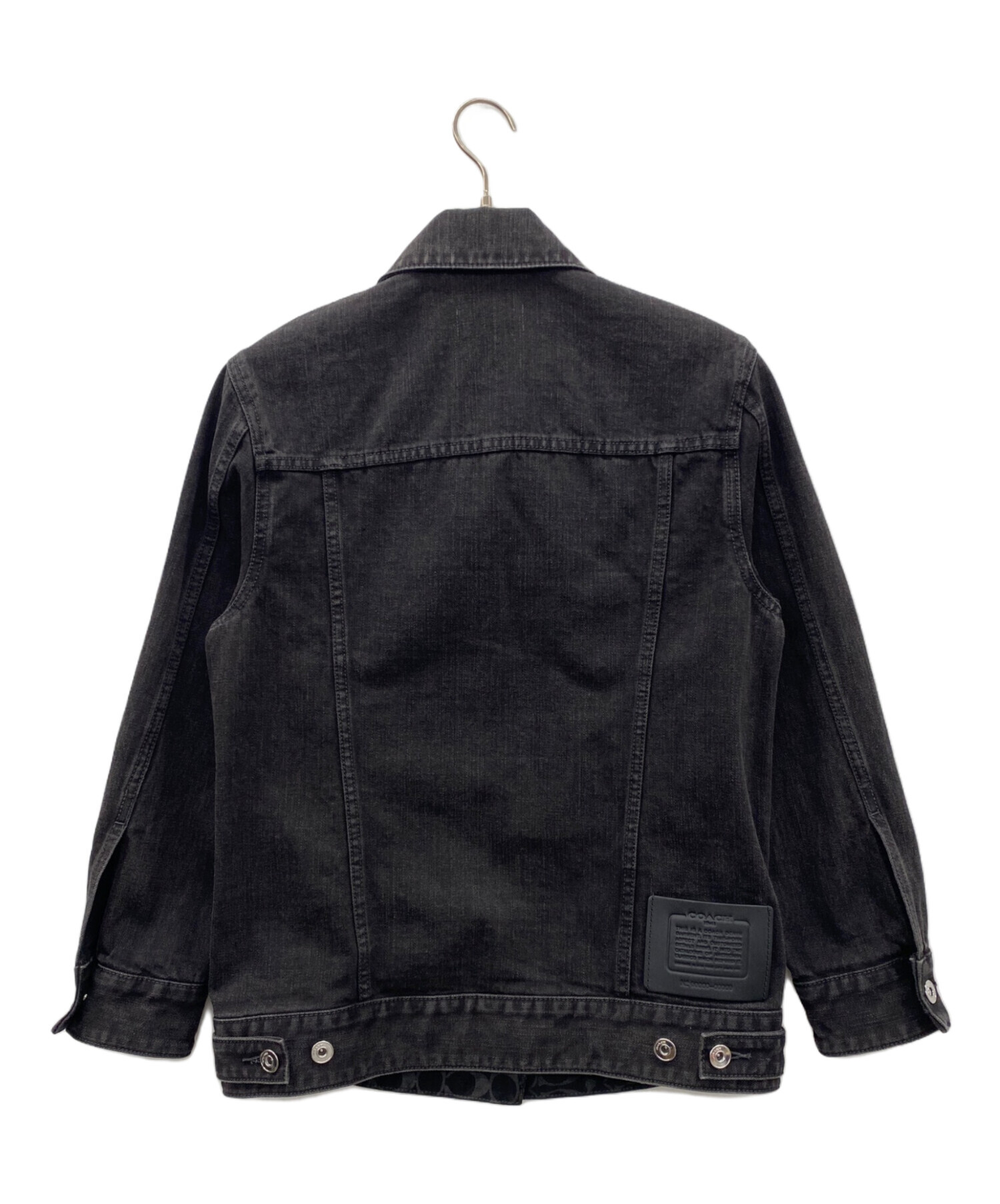中古・古着通販】COACH (コーチ) ブラックデニムジャケット ブラック 