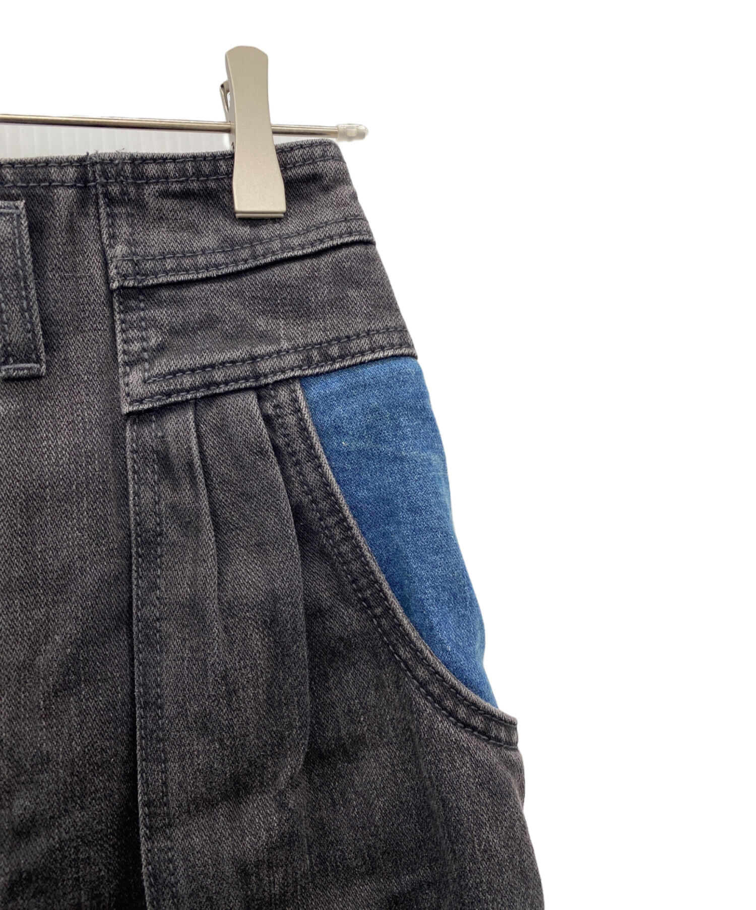 中古・古着通販】COACH (コーチ) デニムスカート ブラック