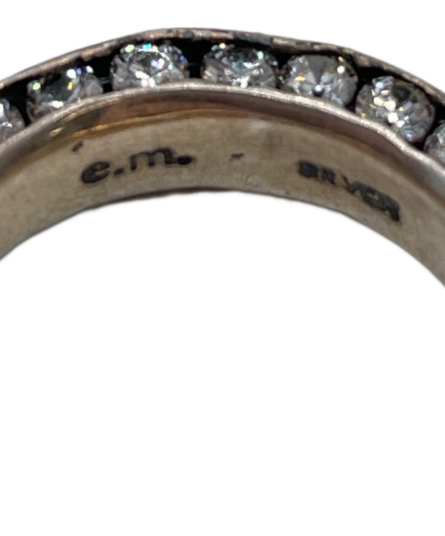 中古・古着通販】e.m. (イーエム) 両面ジルコニア埋め込みシルバー