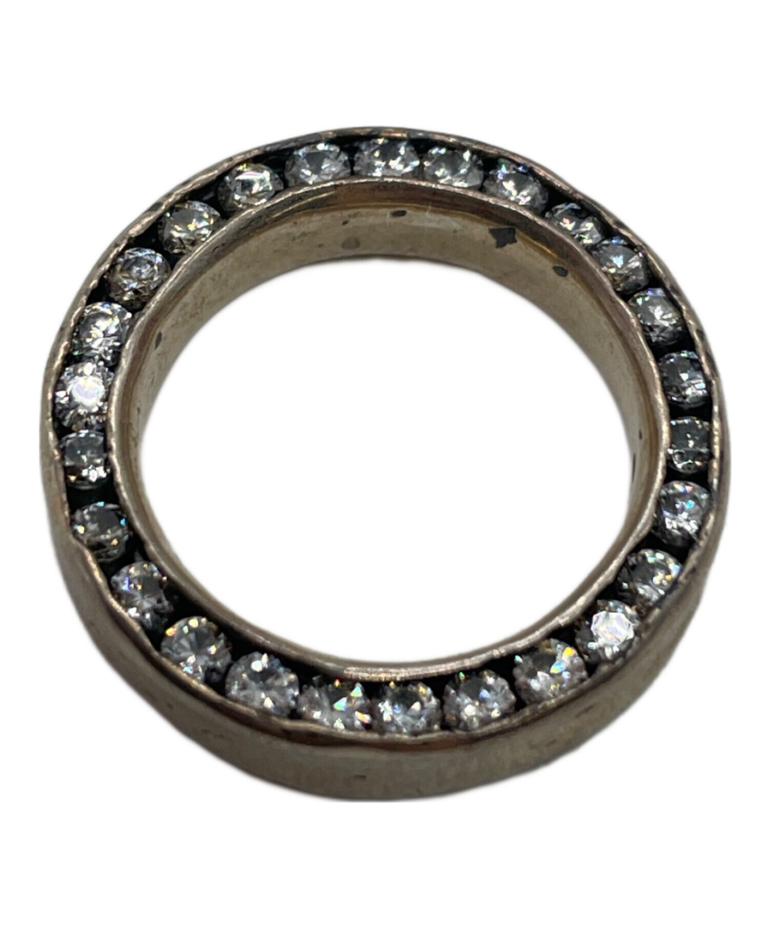 中古・古着通販】e.m. (イーエム) 両面ジルコニア埋め込みシルバー