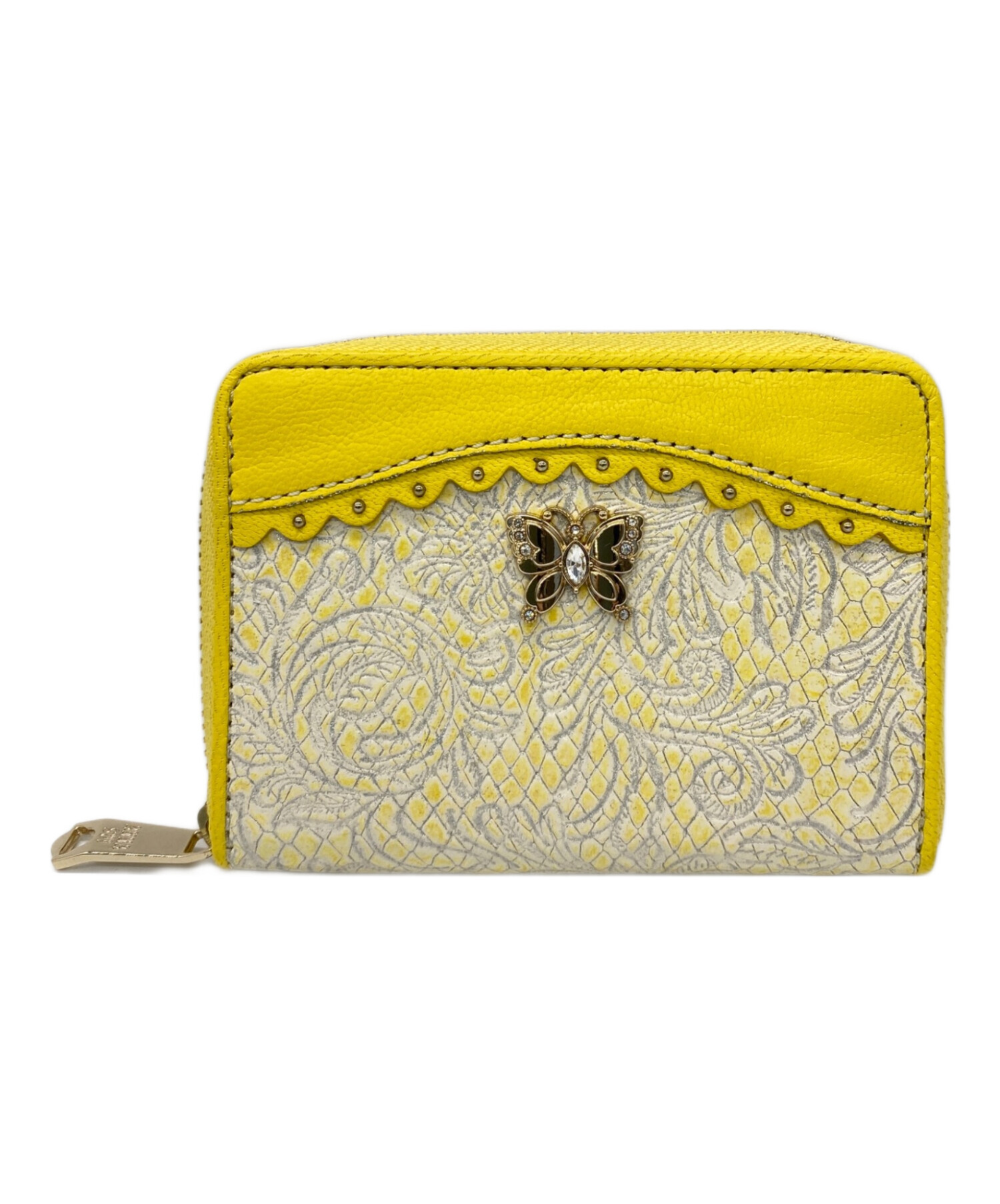 中古・古着通販】ANNA SUI (アナスイ) コインケース イエロー 