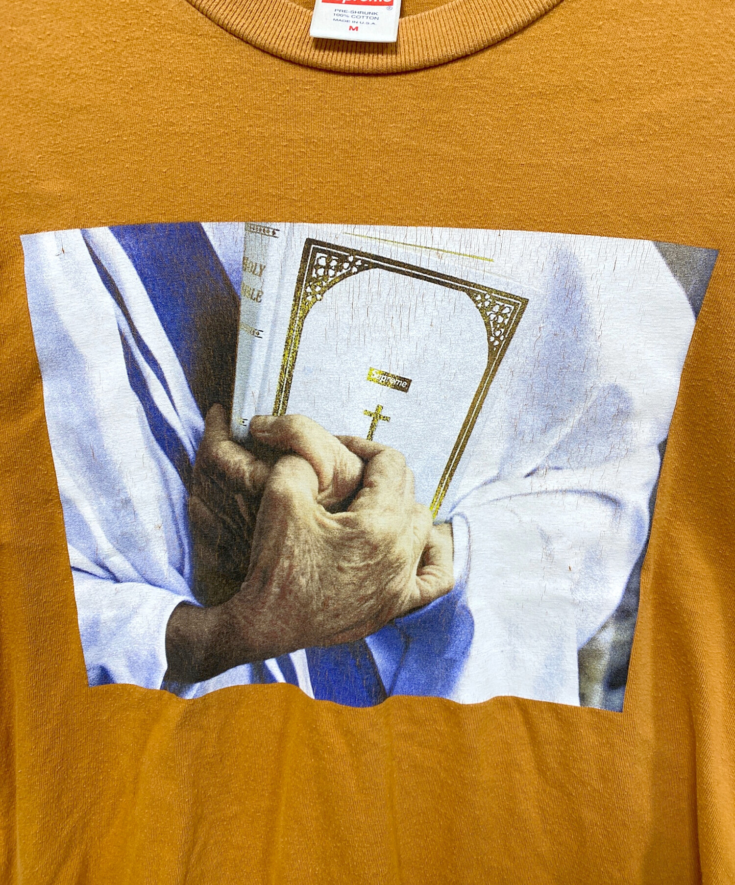 中古・古着通販】SUPREME (シュプリーム) Bible Tee オレンジ サイズ:M
