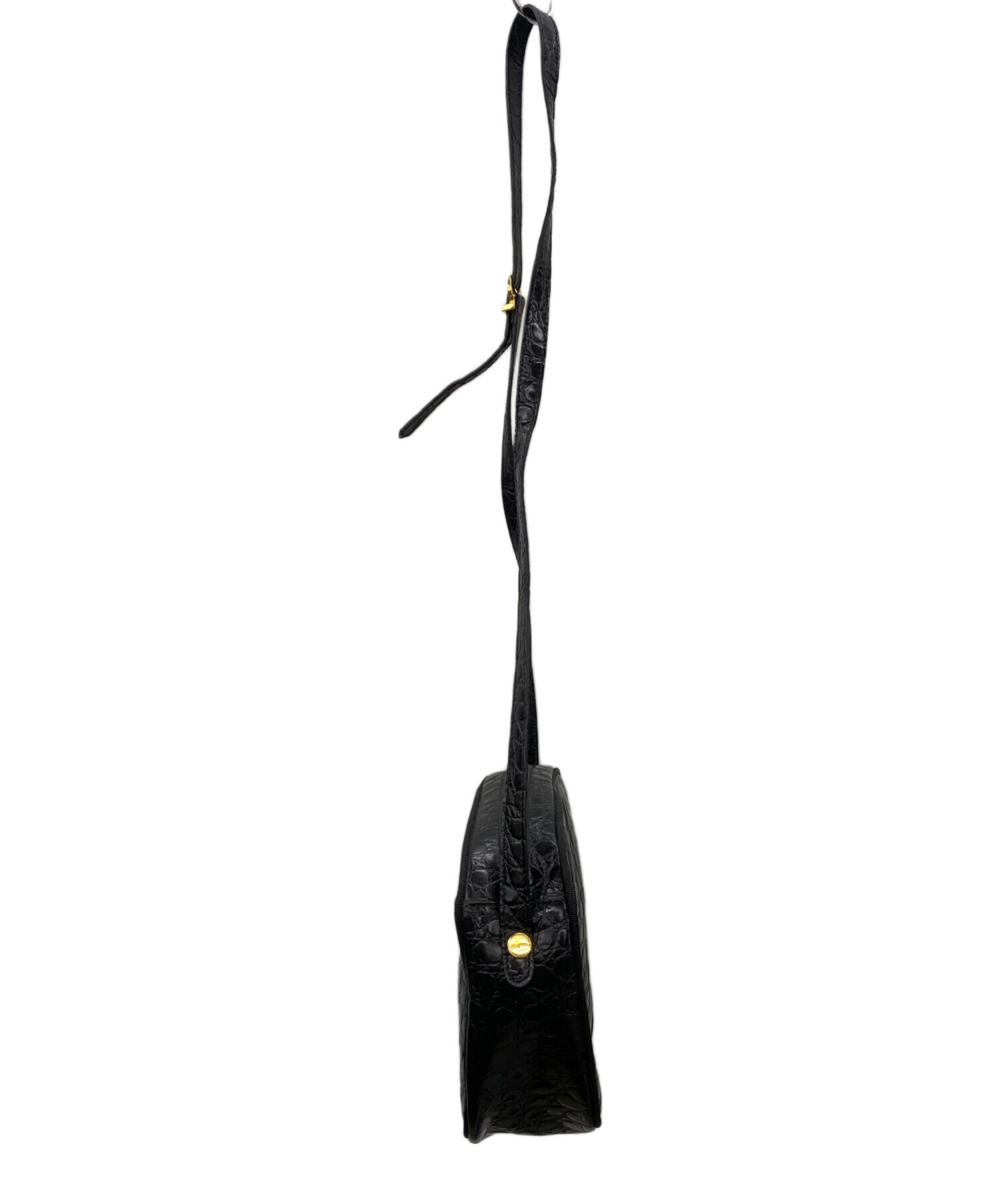 中古・古着通販】Ferragamo (フェラガモ) ショルダーバッグ ブラック