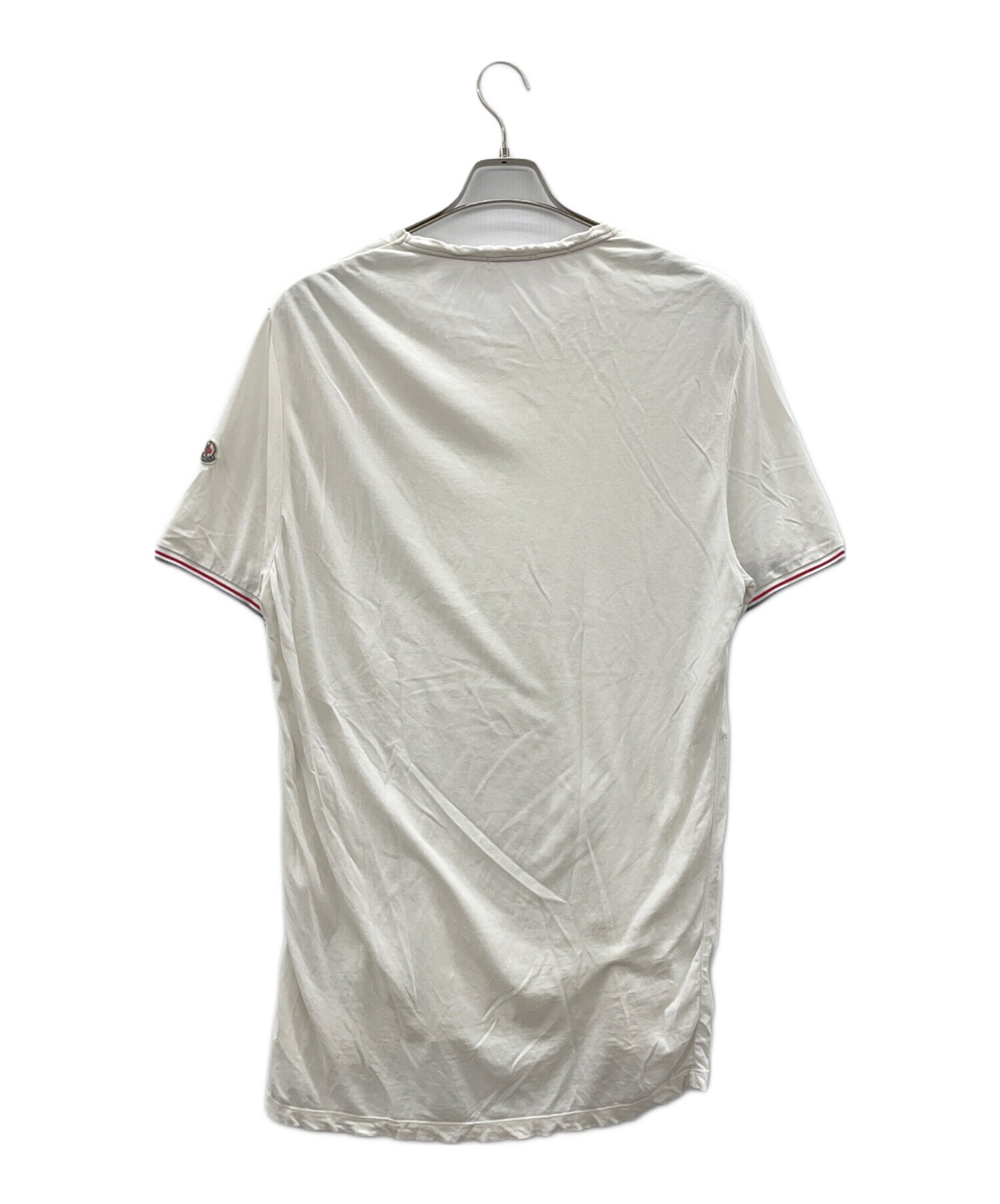 中古・古着通販】MONCLER (モンクレール) Tシャツ ホワイト サイズ:L 