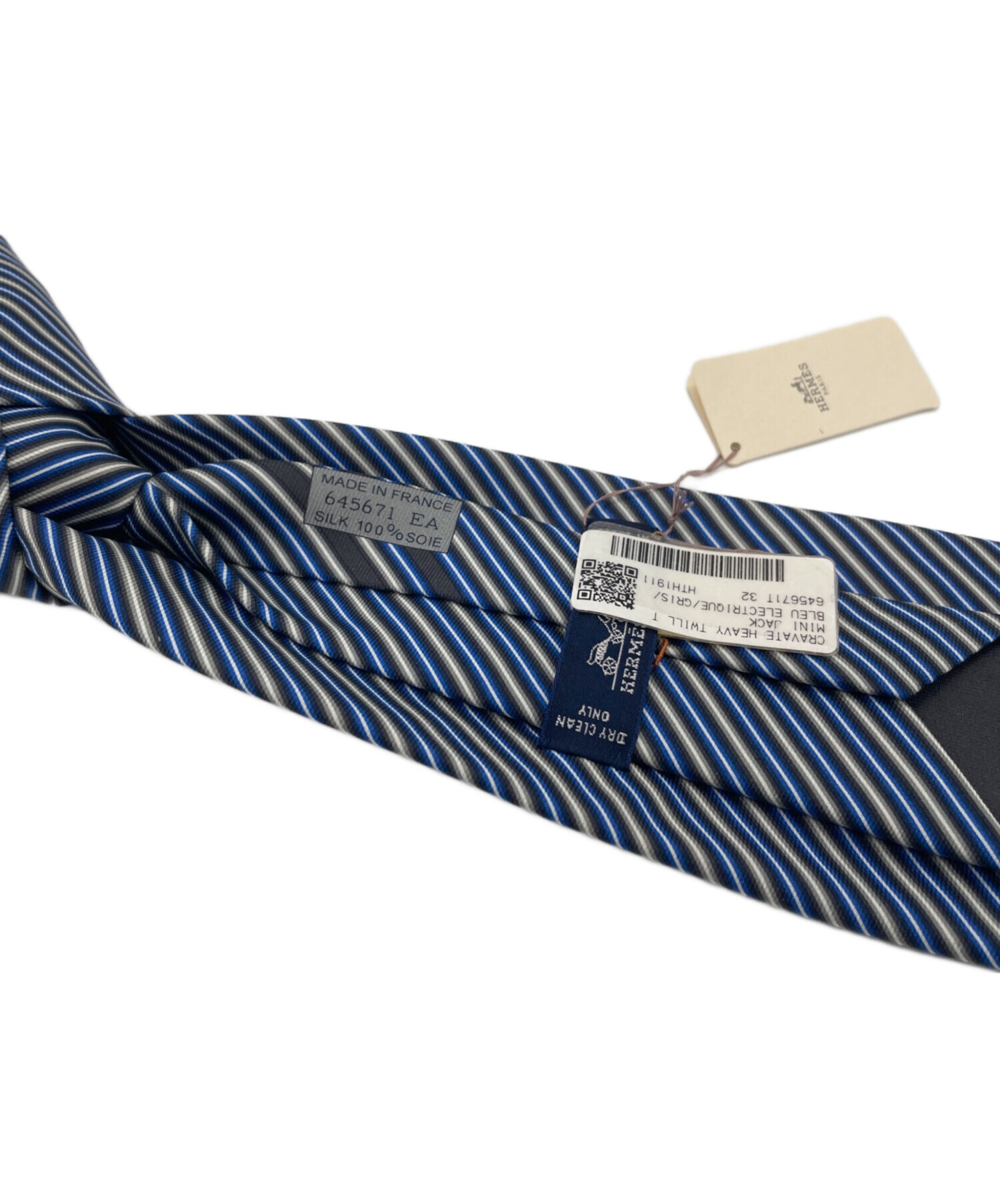 中古・古着通販】HERMES (エルメス) ネクタイ ブルー サイズ:FREE