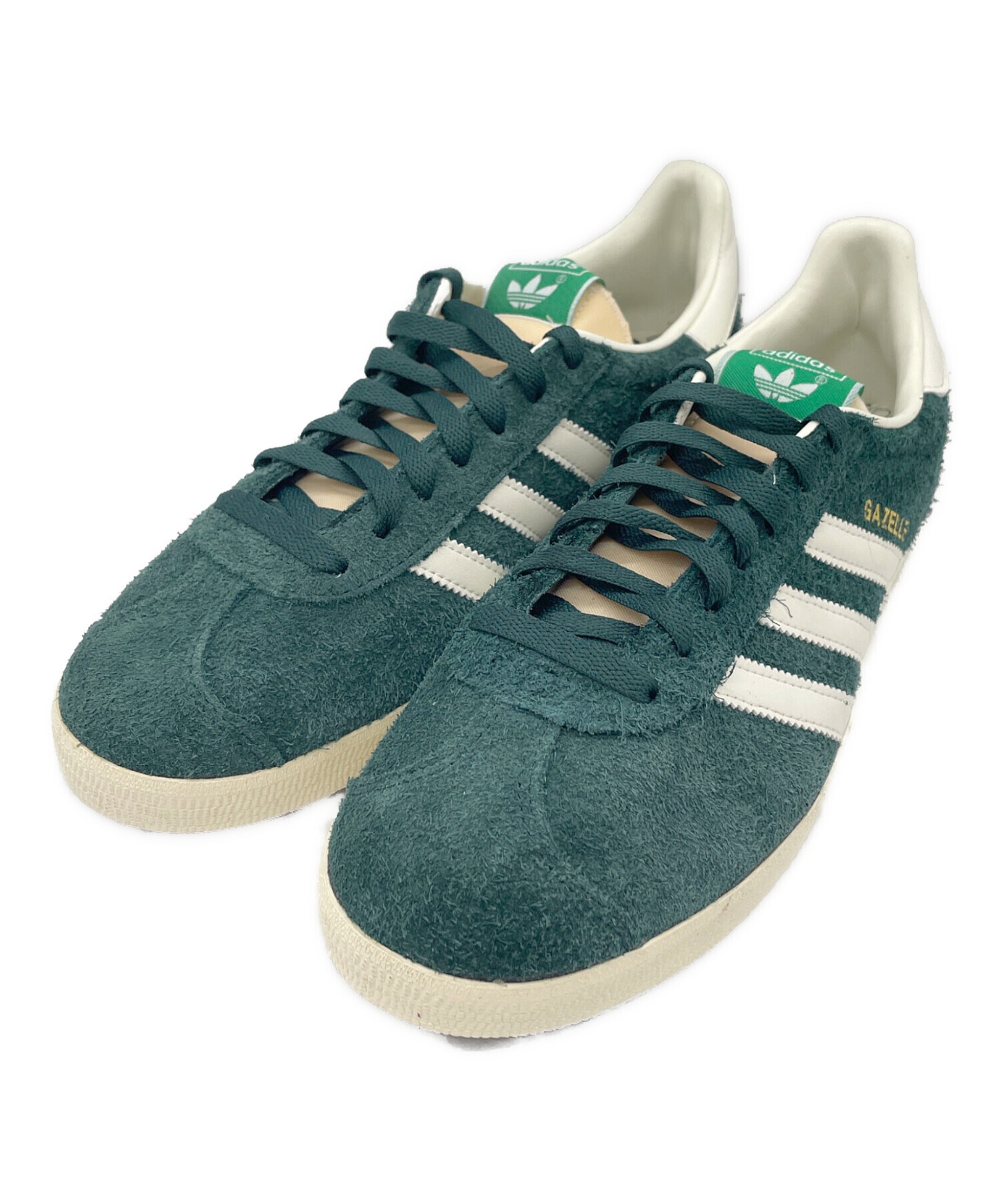 エバーグリーン ガゼル スーパースピットファイアー 中古品2本セット 中古・古着通販】adidas (アディダス) Gazelle グリーン サイズ:27