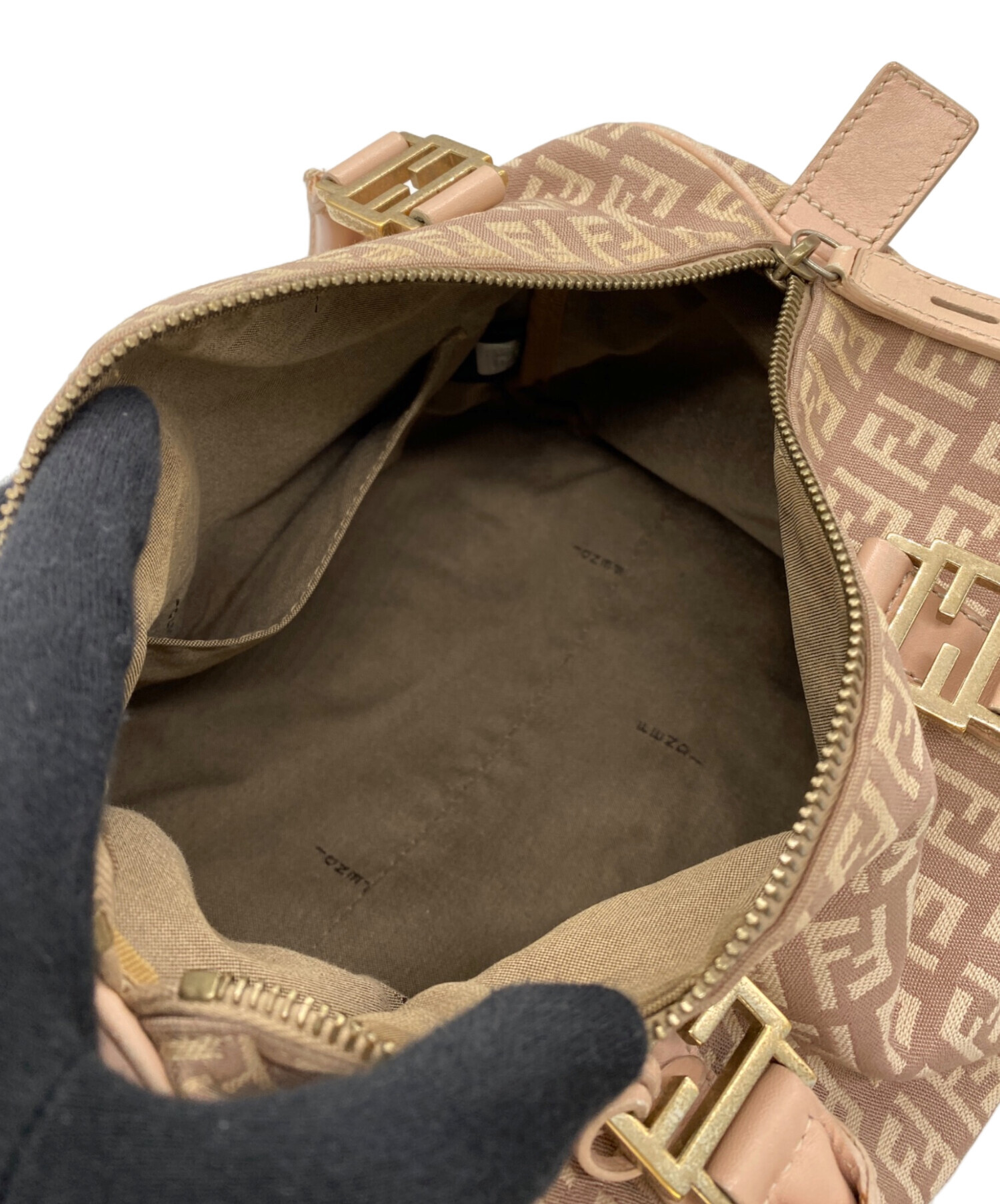 中古・古着通販】FENDI (フェンディ) ハンドバッグ ベージュ｜ブランド
