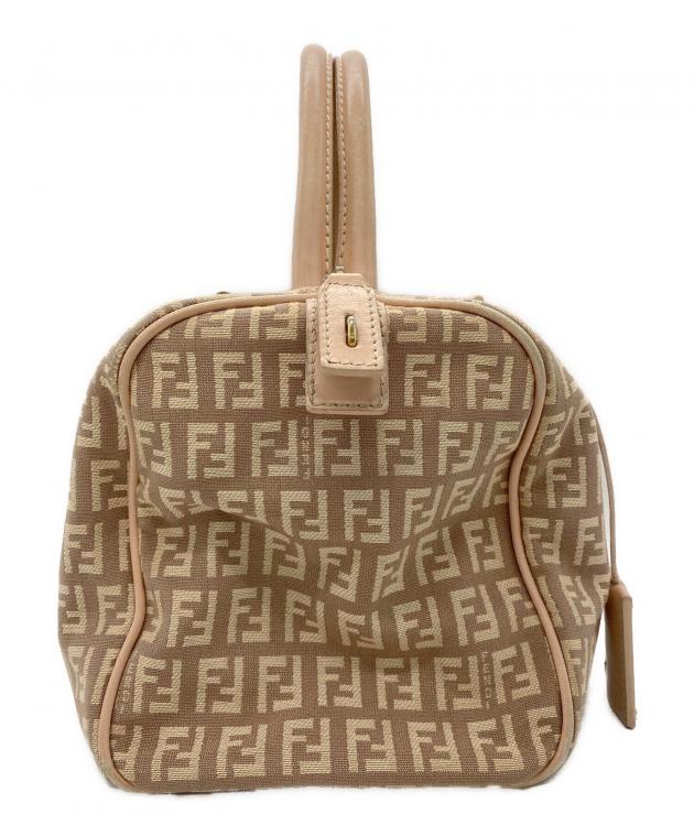 Fendi ロゴ入り ベージュ ハンドバッグ 中古・古着通販】FENDI (フェンディ) ハンドバッグ ベージュ｜ブランド
