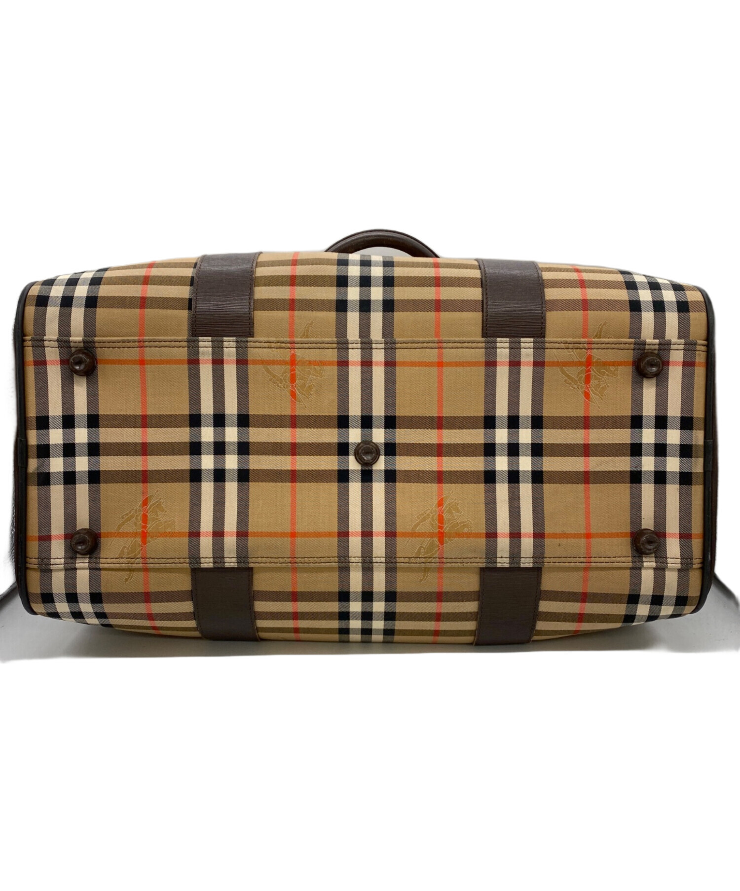 Burberryボストンバッグ ブラウン 中古・古着通販】BURBERRY (バーバリー) ボストンバッグ ブラウン