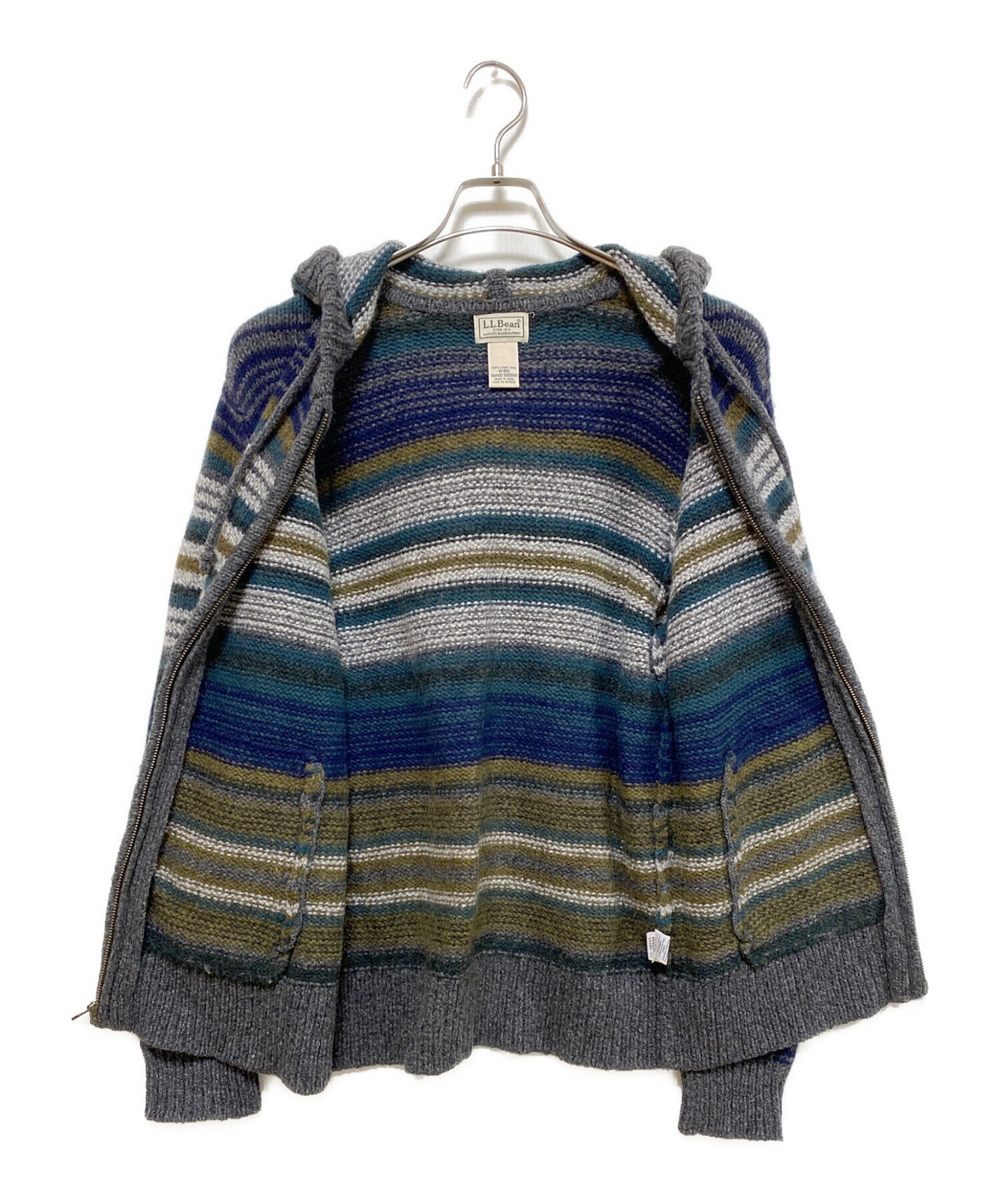 80s L.L.BEAN ウール プルオーバー ジャケット USA製 ◇良品 80s◇  エルエルビーン ヴィンテージ ウール ツイード