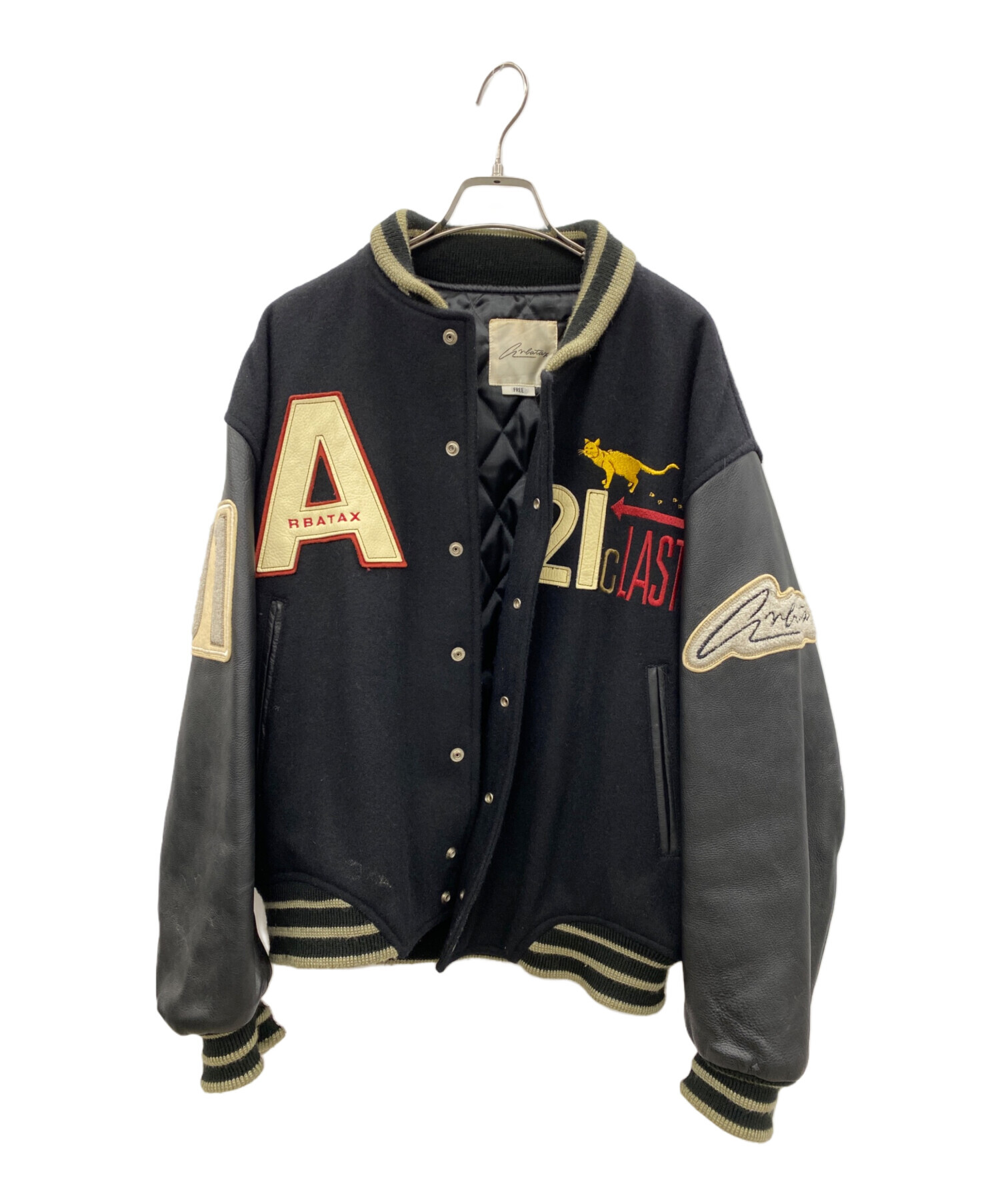 中古・古着通販】ARBATAX (アルバタクス) アワードジャケット ブラック 