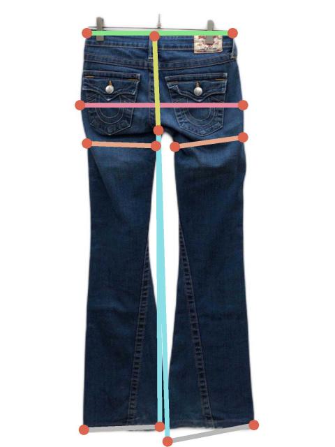 中古・古着通販】TRUE RELIGION (トゥルー レリジョン) ローライズ