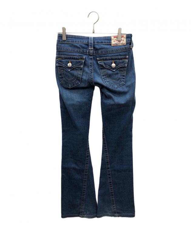 トゥルーレリジョン TRUE RELIGION ダメージ　フレア　デニム　W27 中古・古着通販】TRUE RELIGION (トゥルー レリジョン