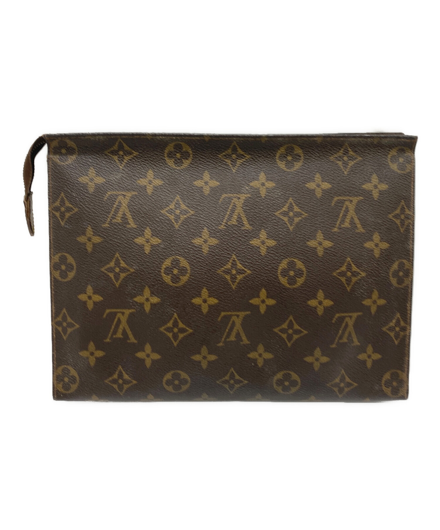 M05/005 ルイヴィトン クラッチバッグ ブラウン系 中古・古着通販】LOUIS VUITTON (ルイ ヴィトン) クラッチバッグ