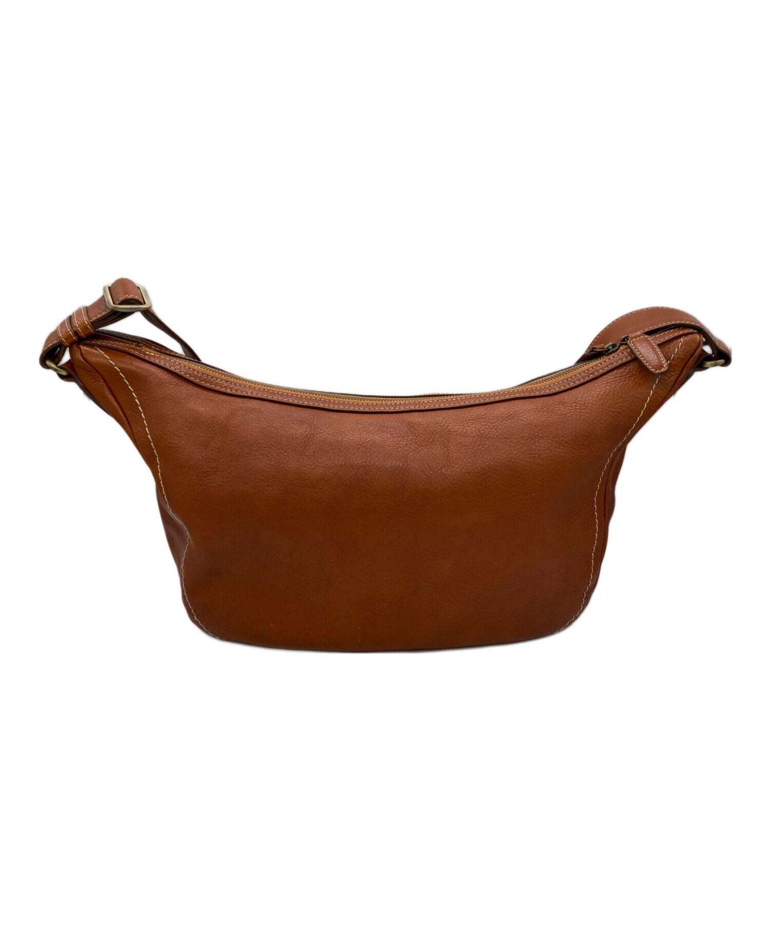 土屋鞄　レザーショルダーバッグ　ブラウン　レディース 中古・古着通販】土屋鞄 (ツチヤカバン) レザーショルダーバッグ