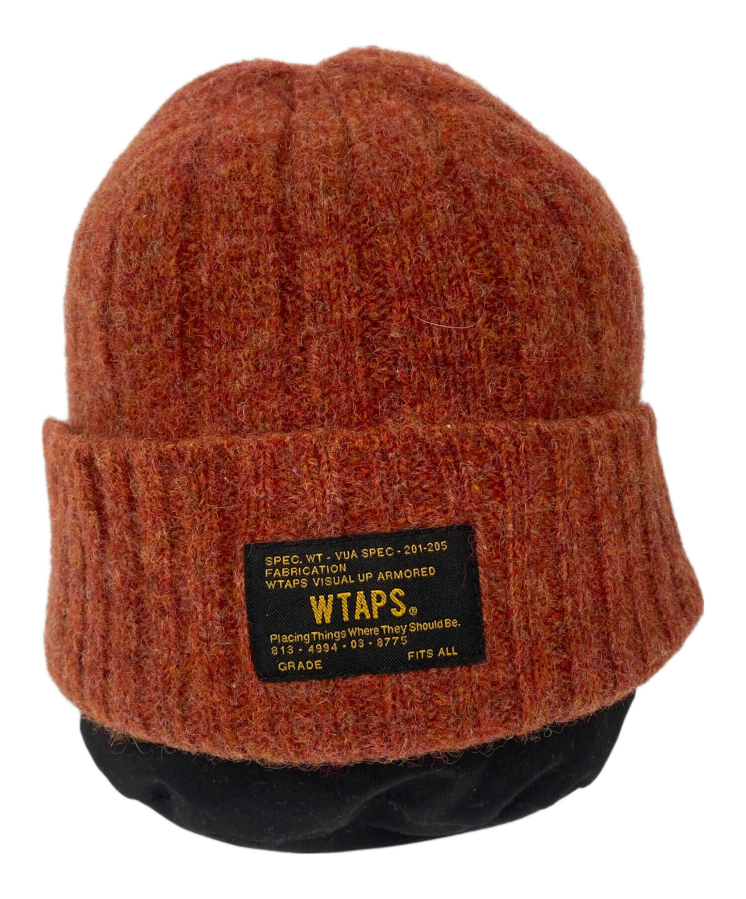 中古・古着通販】WTAPS (ダブルタップス) ニット帽 オレンジ｜ブランド