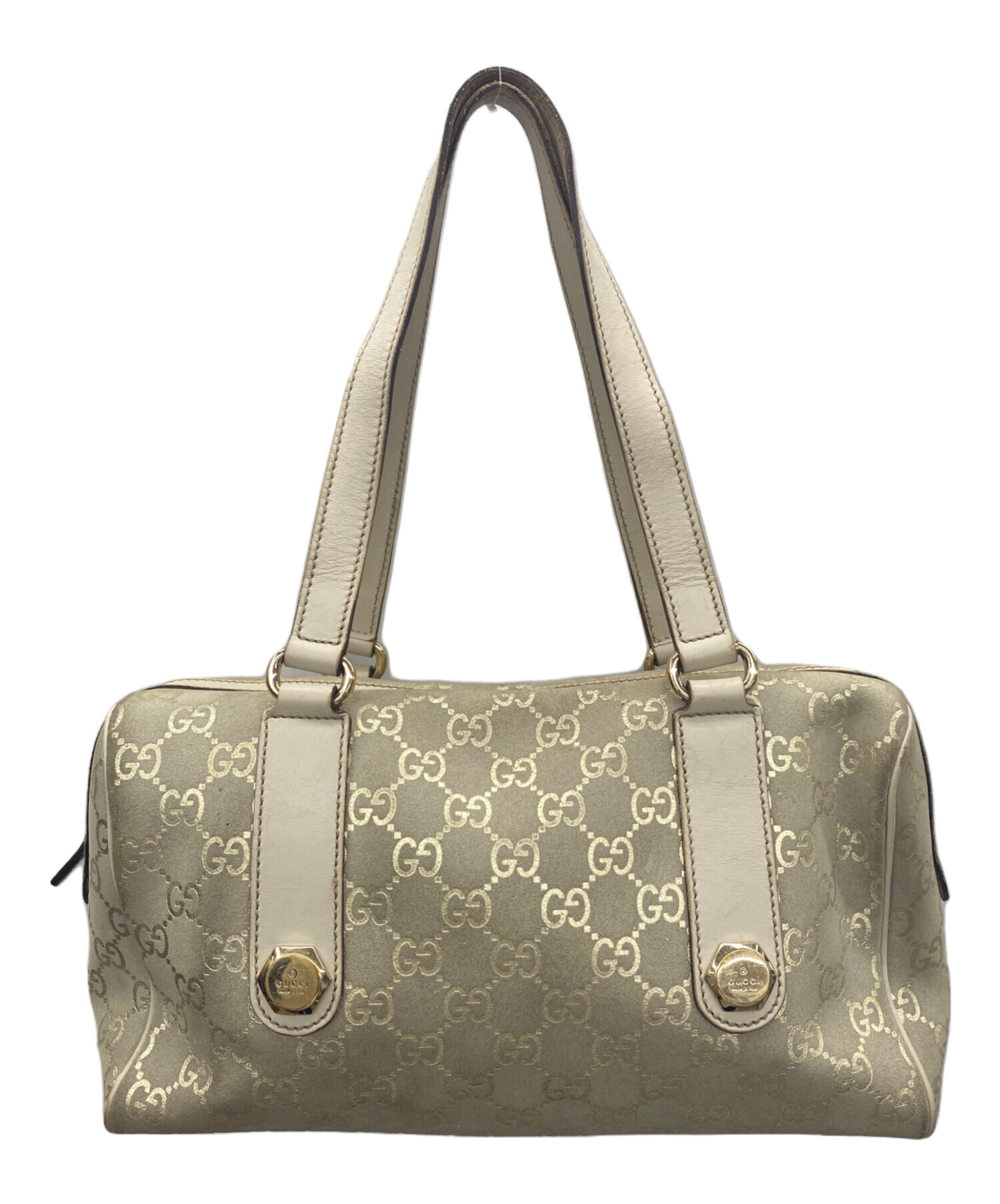 中古・古着通販】GUCCI (グッチ) ハンドバッグ アイボリー 中古・古着通販】GUCCI (グッチ) ハンドバッグ アイボリー
